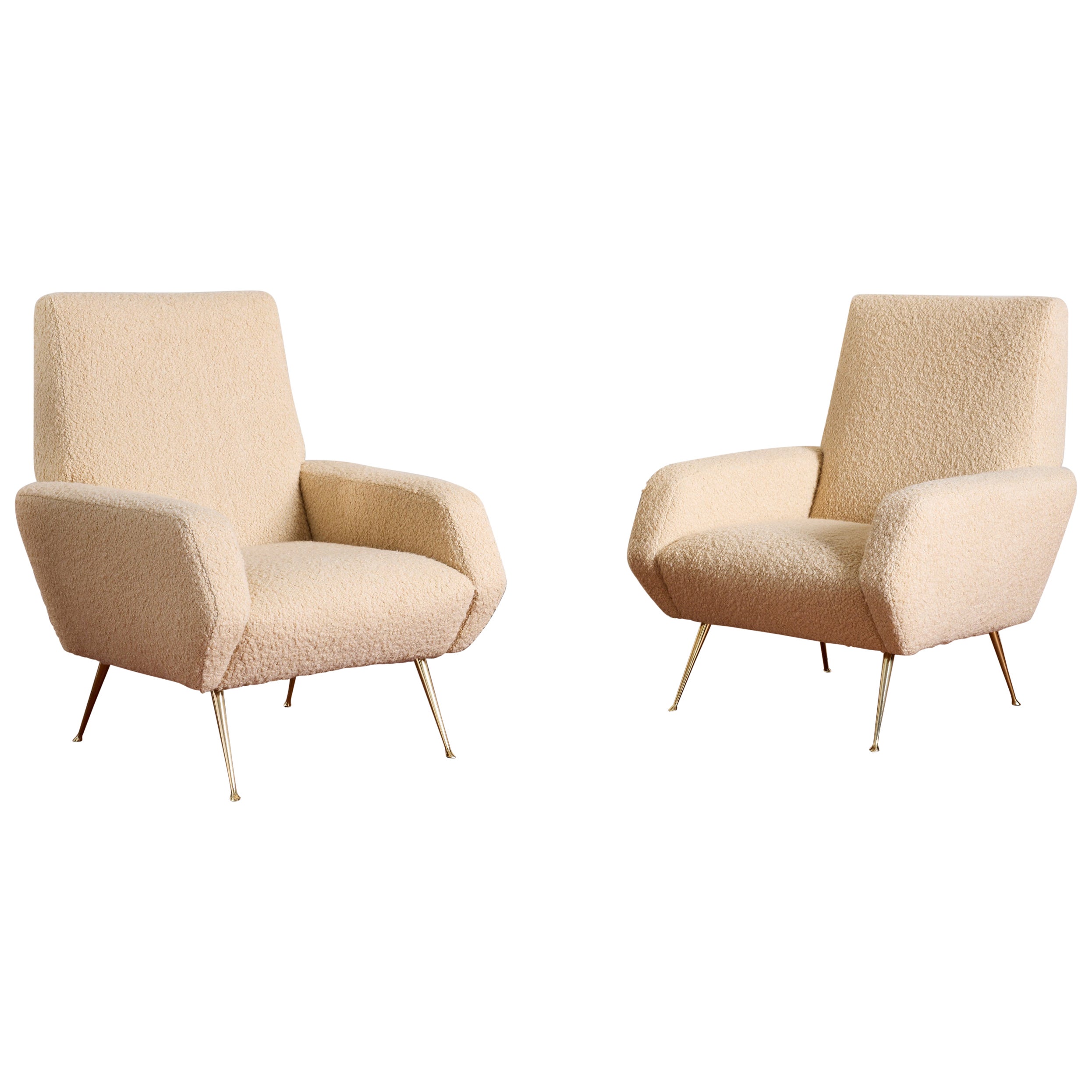 Sillones angulares italianos de los años 50 en venta
