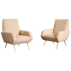 Sillones angulares italianos de los años 50