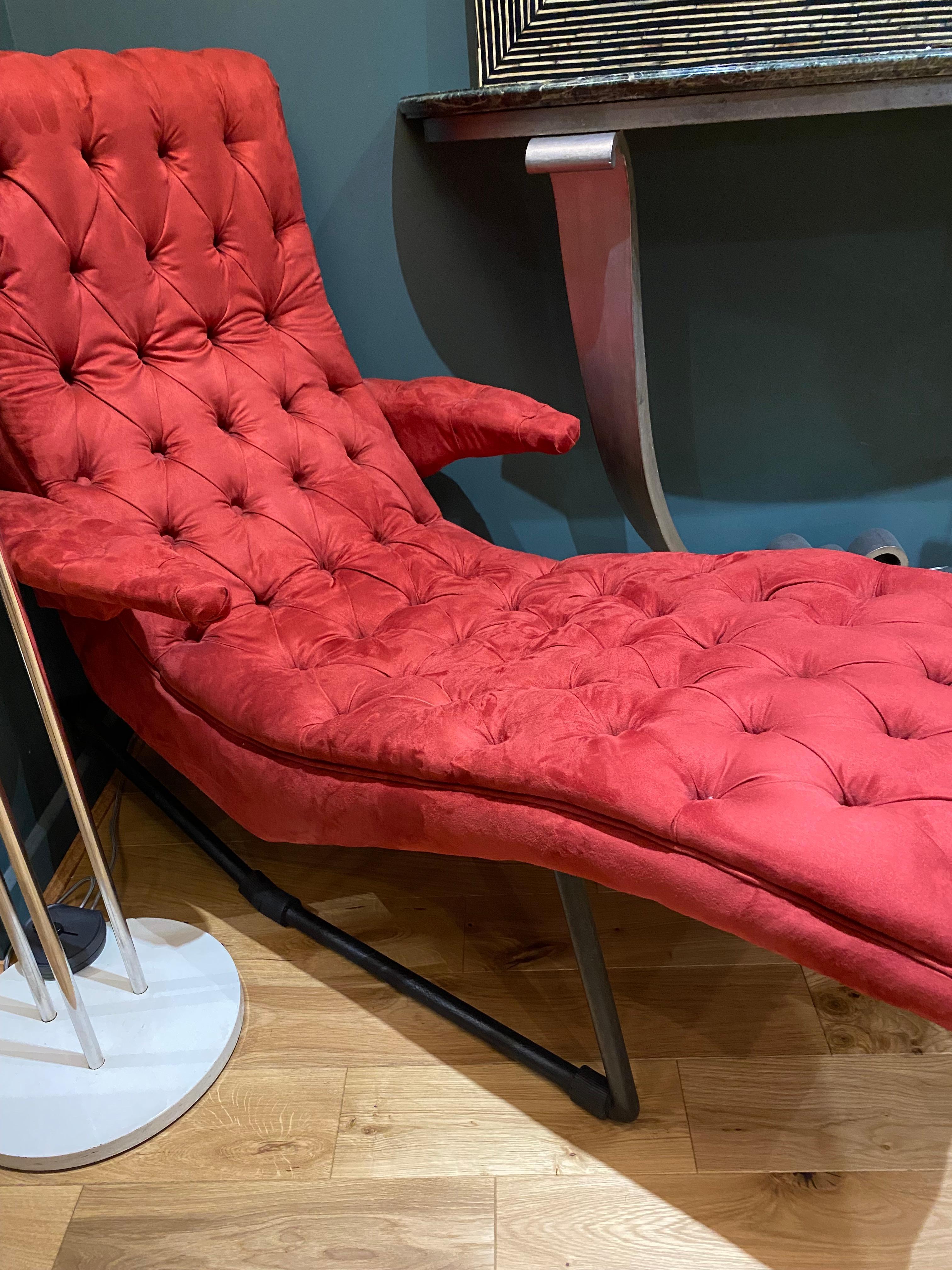 1950s Italian Architectural Chaise Longue In Good Condition For Sale In London, GB