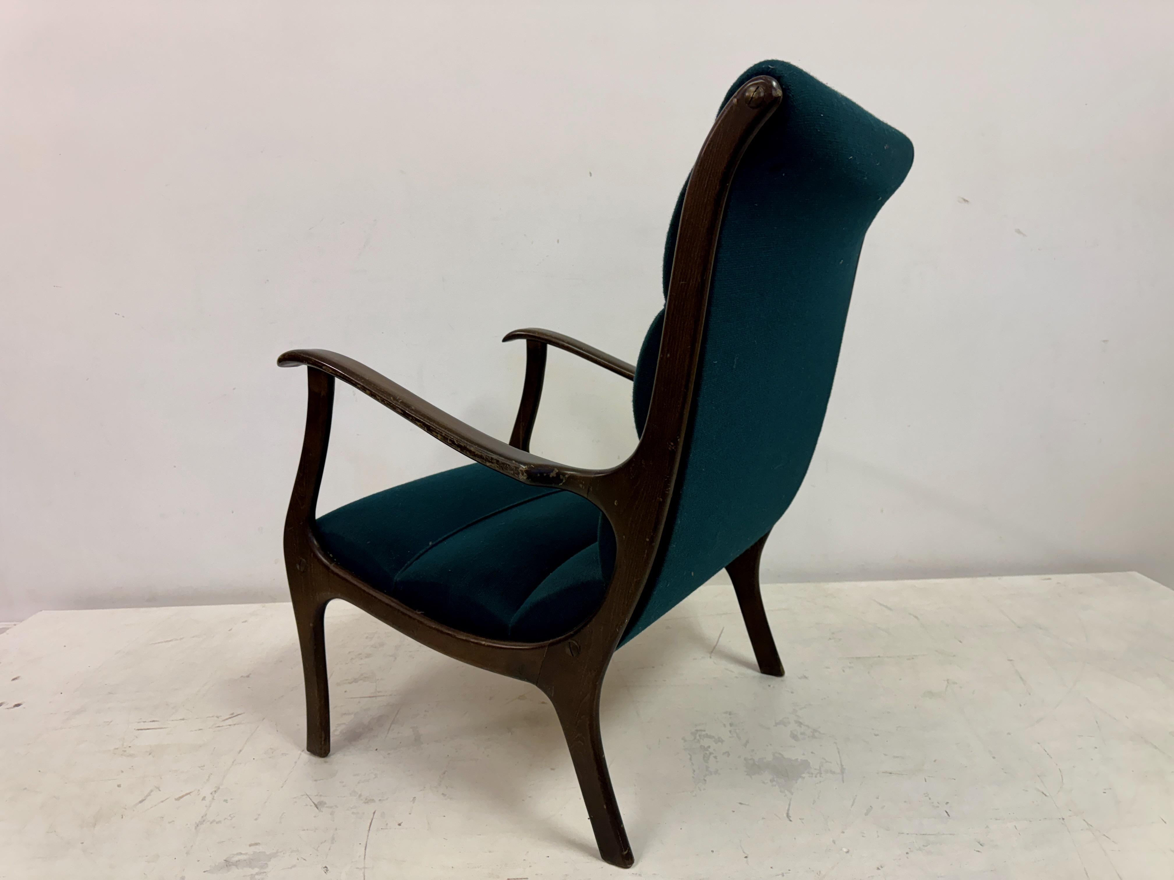 1950s Italian Armchair by Ezio Longhi 2