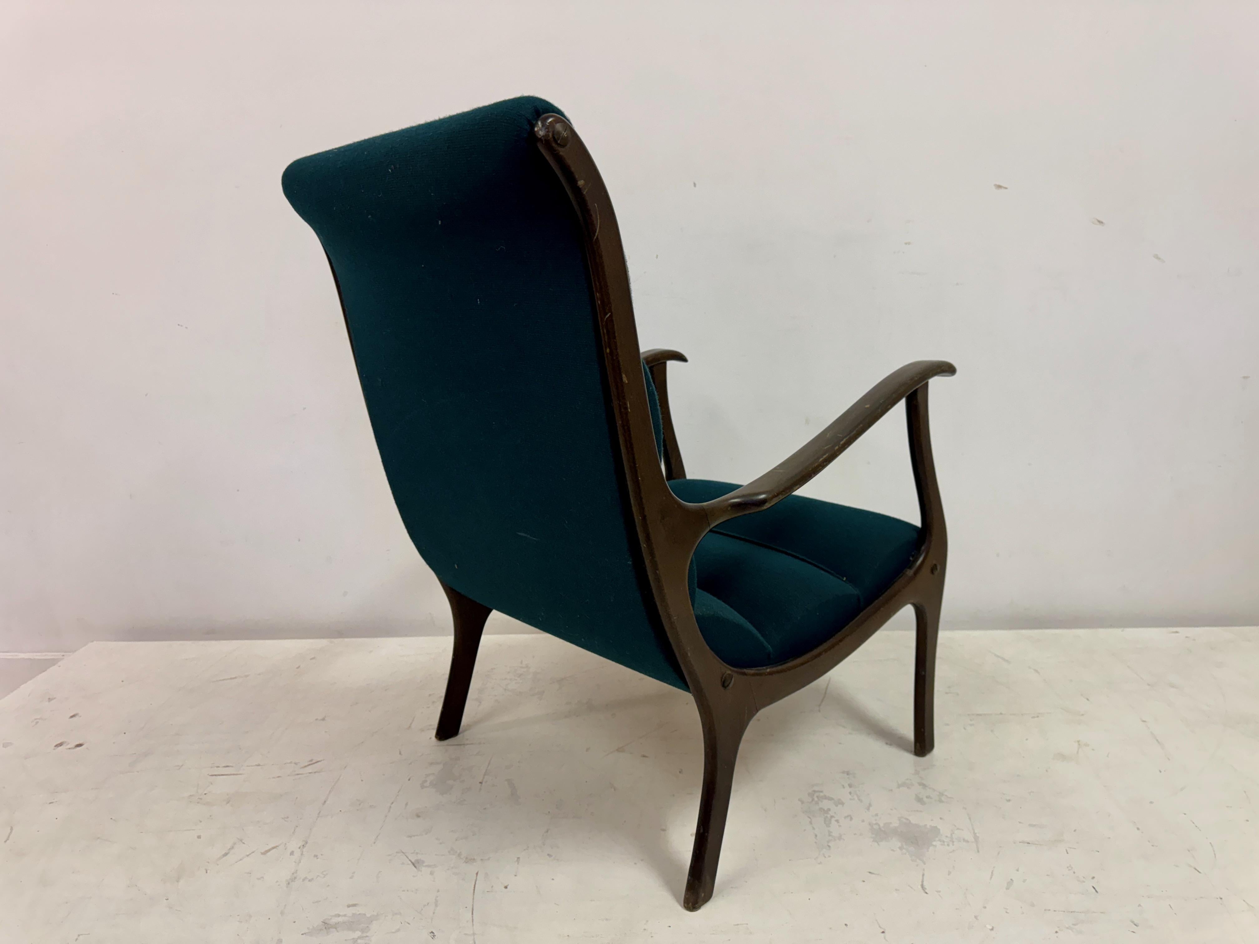 1950s Italian Armchair by Ezio Longhi 3