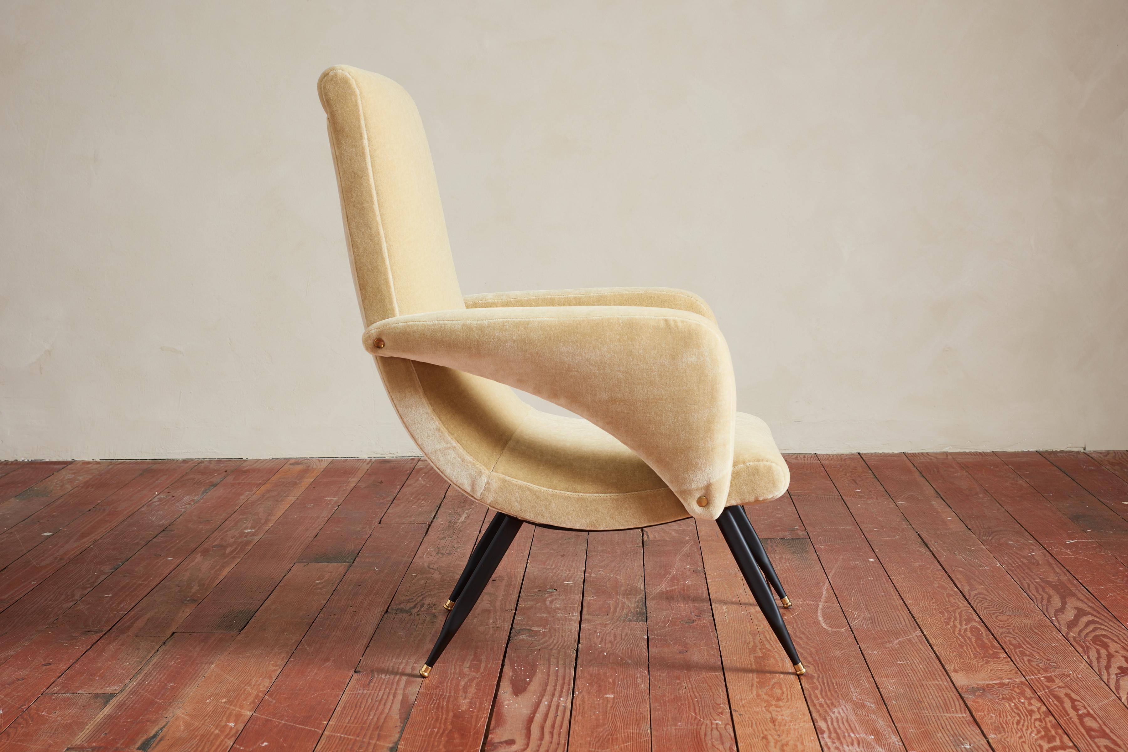 Steel 1950's Italian Armchairs For Sale