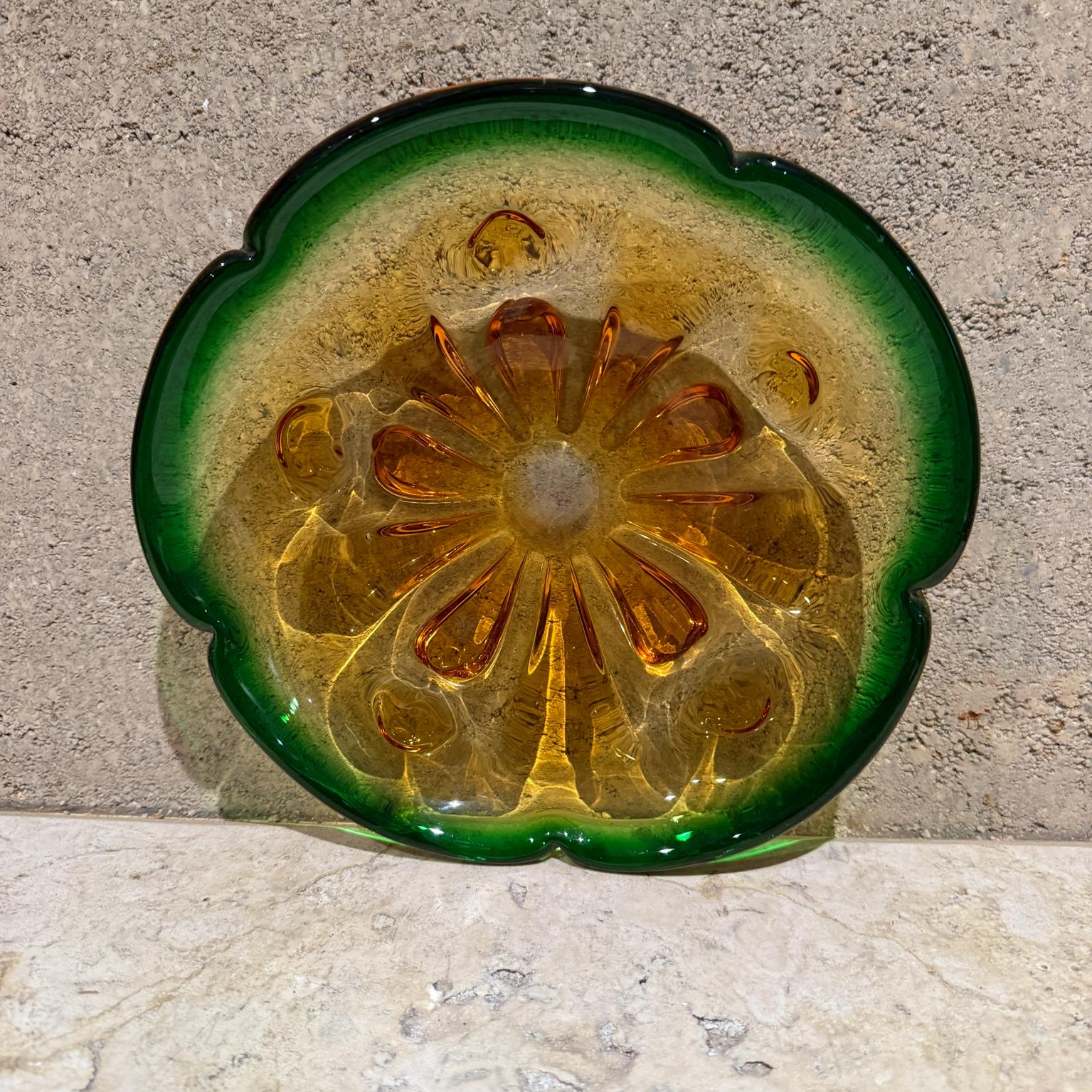 XX secolo Ciotola in vetro d'arte italiano del 1950 Greene & Greene, Murano Mid Century Modern Seguso in vendita