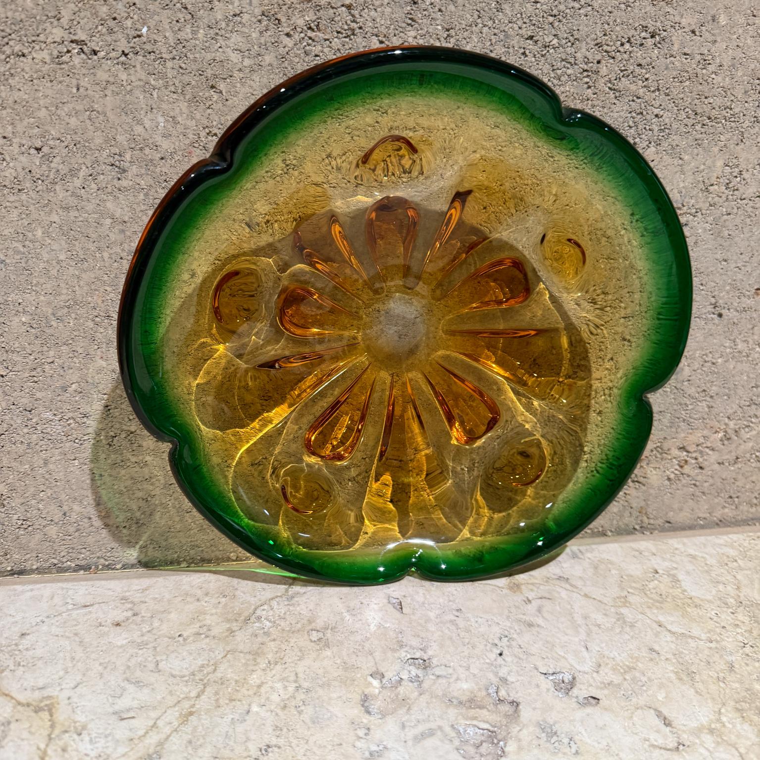 Vetro artistico Ciotola in vetro d'arte italiano del 1950 Greene & Greene, Murano Mid Century Modern Seguso in vendita