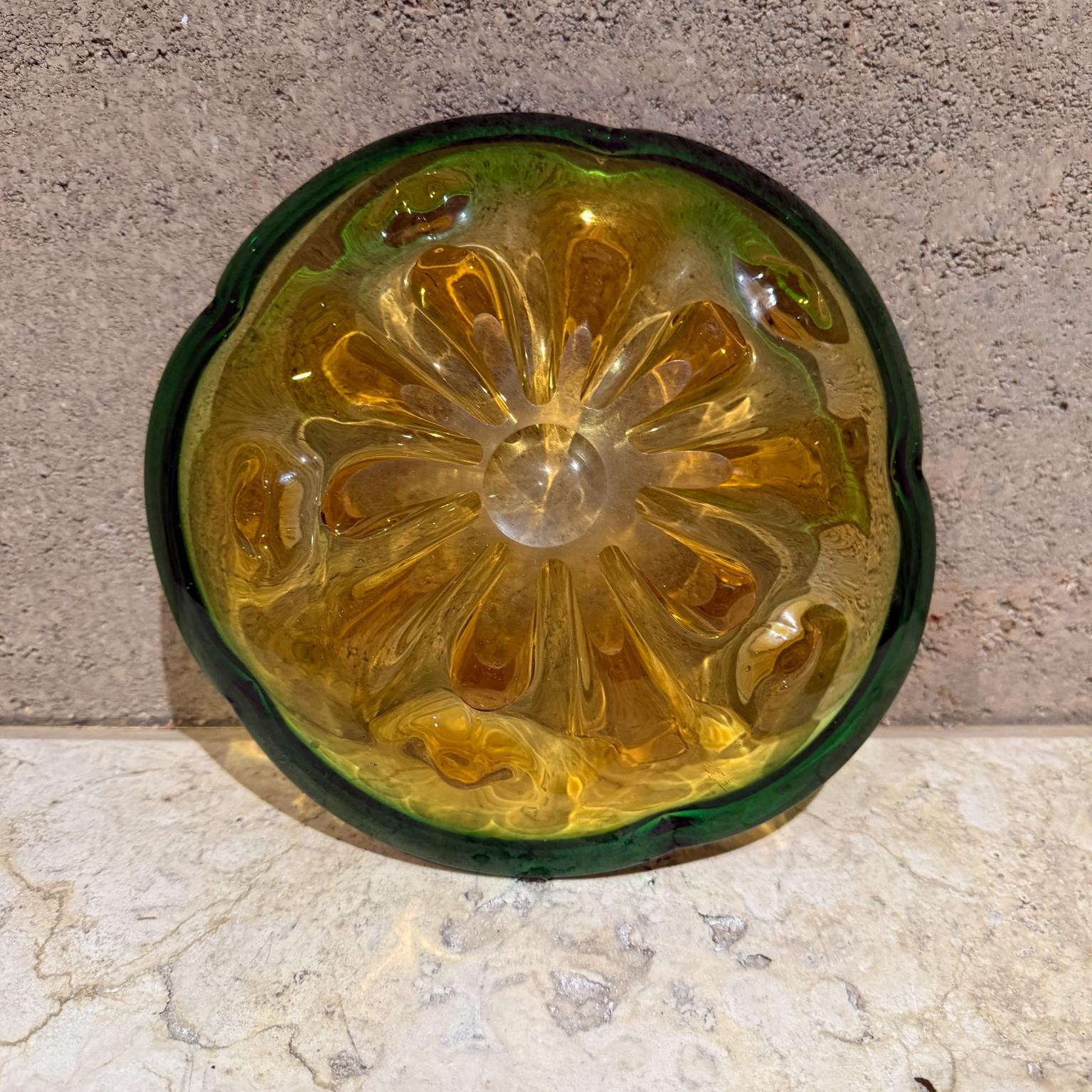 Ciotola in vetro d'arte italiano del 1950 Greene & Greene, Murano Mid Century Modern Seguso in vendita 2