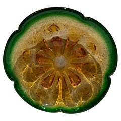 Ciotola in vetro d'arte italiano del 1950 Greene & Greene, Murano Mid Century Modern Seguso