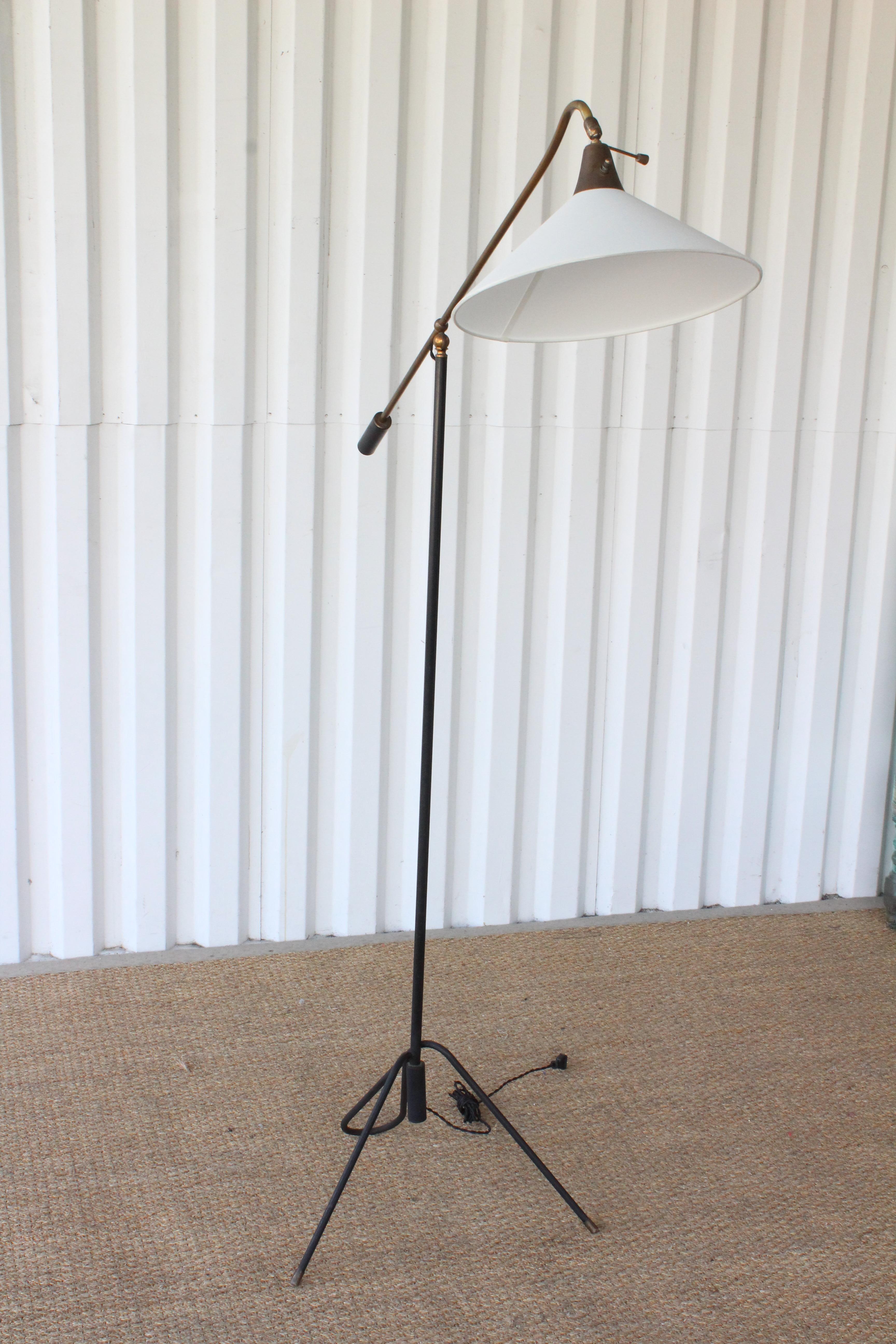 1950s Italian Articulating Iron Floor Lamp 4