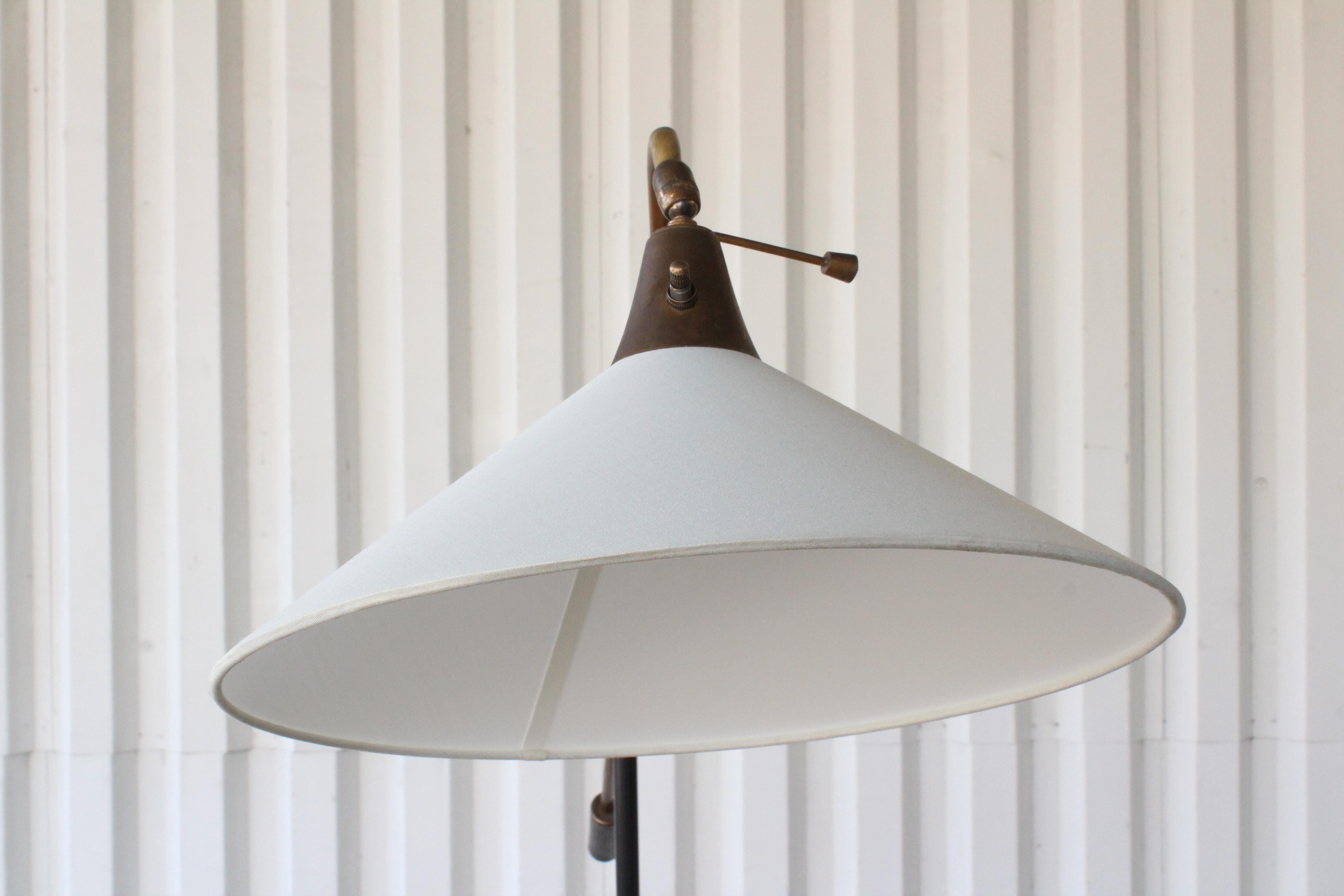 1950s Italian Articulating Iron Floor Lamp 5