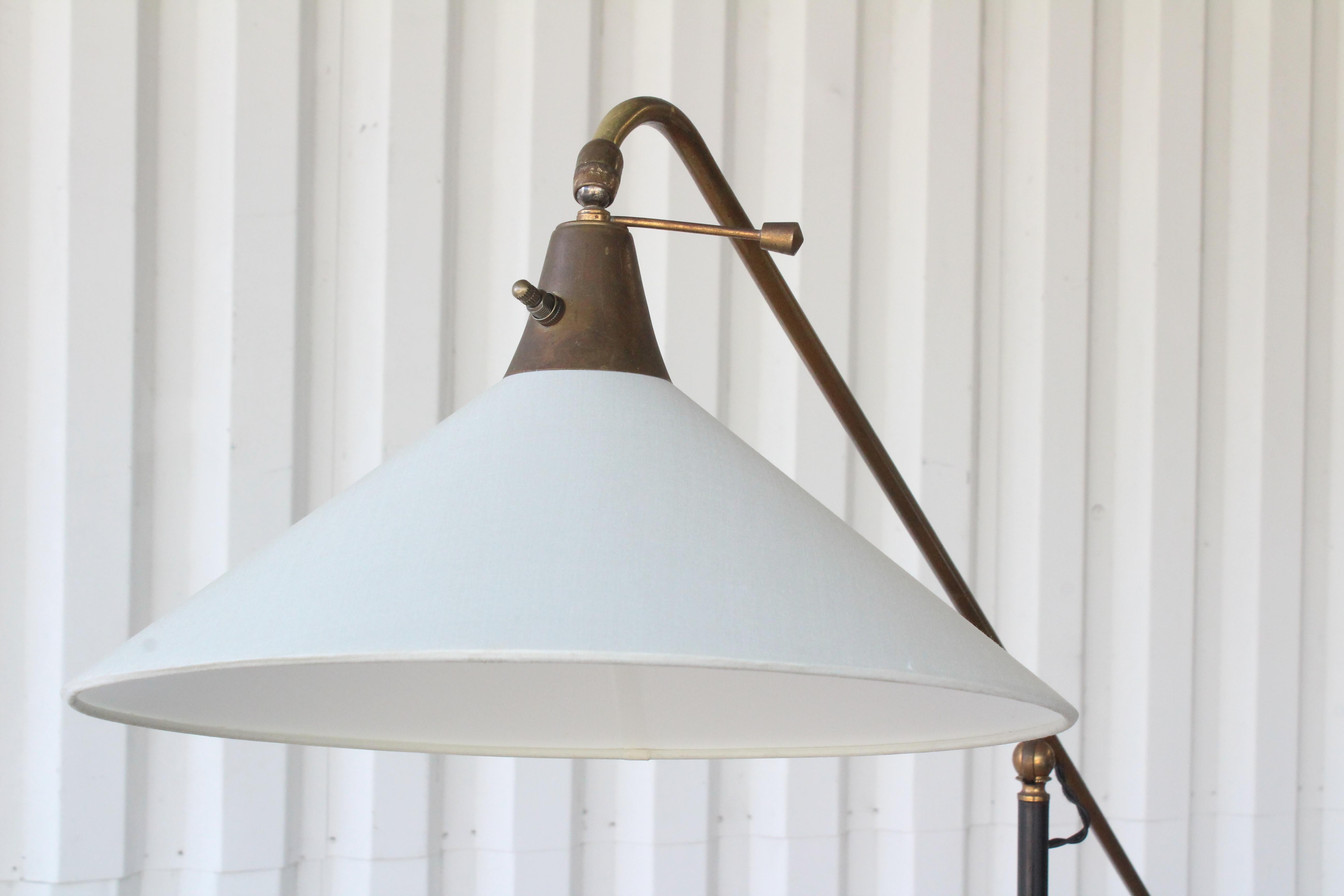 1950s Italian Articulating Iron Floor Lamp 11