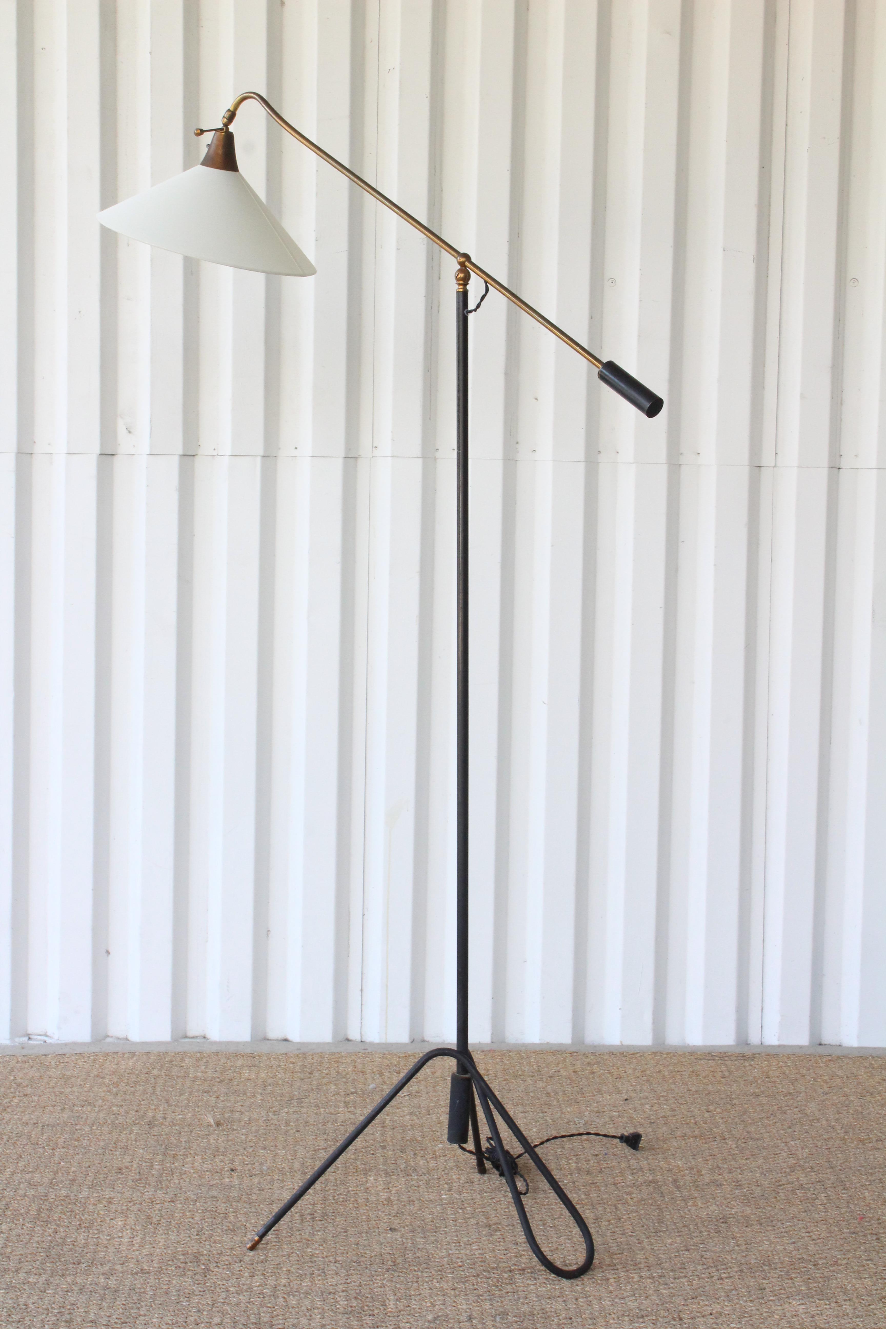 1950s Italian Articulating Iron Floor Lamp 1