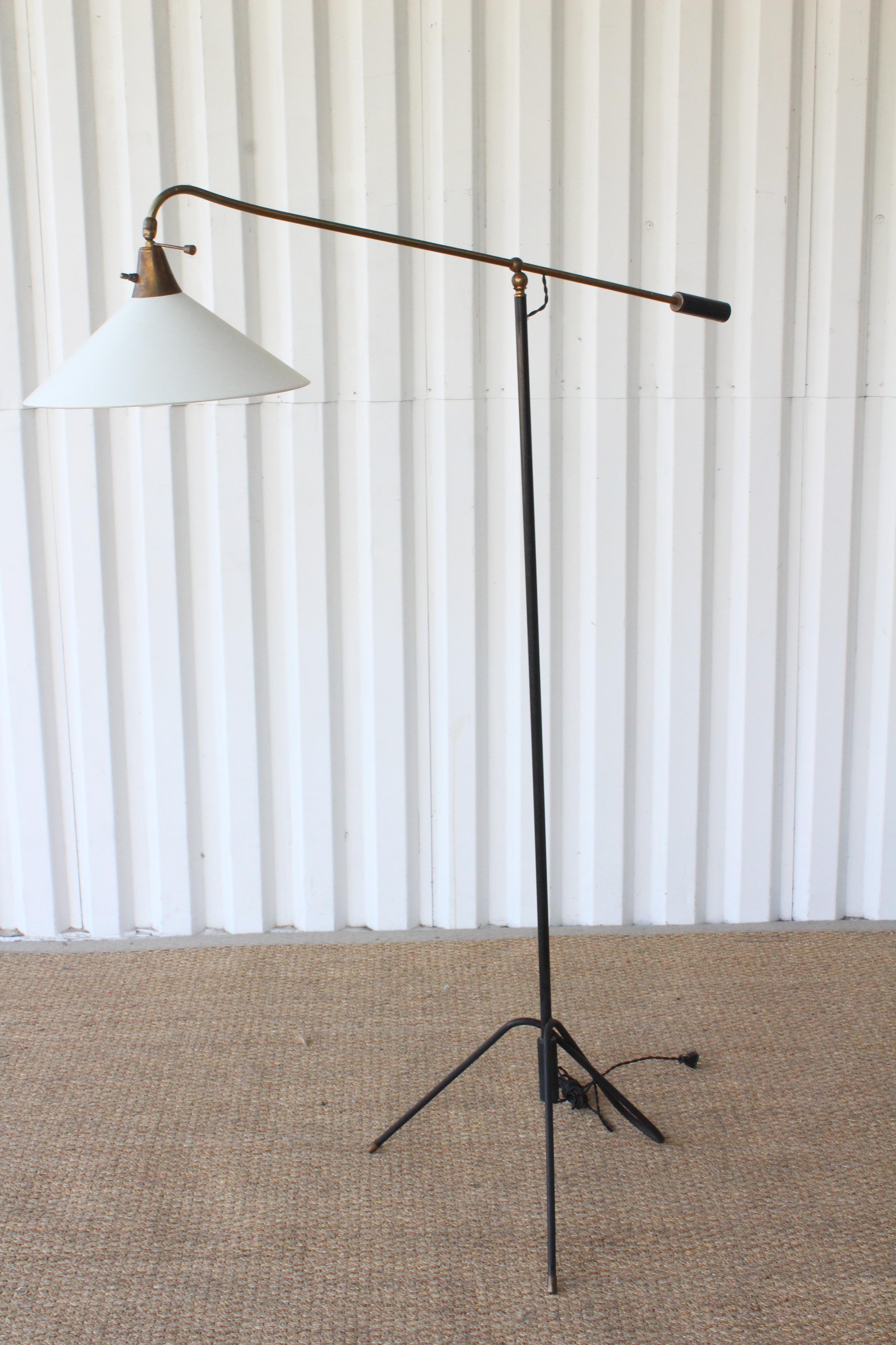 1950s Italian Articulating Iron Floor Lamp 2