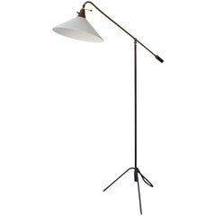 1950s Italian Articulating Iron Floor Lamp
