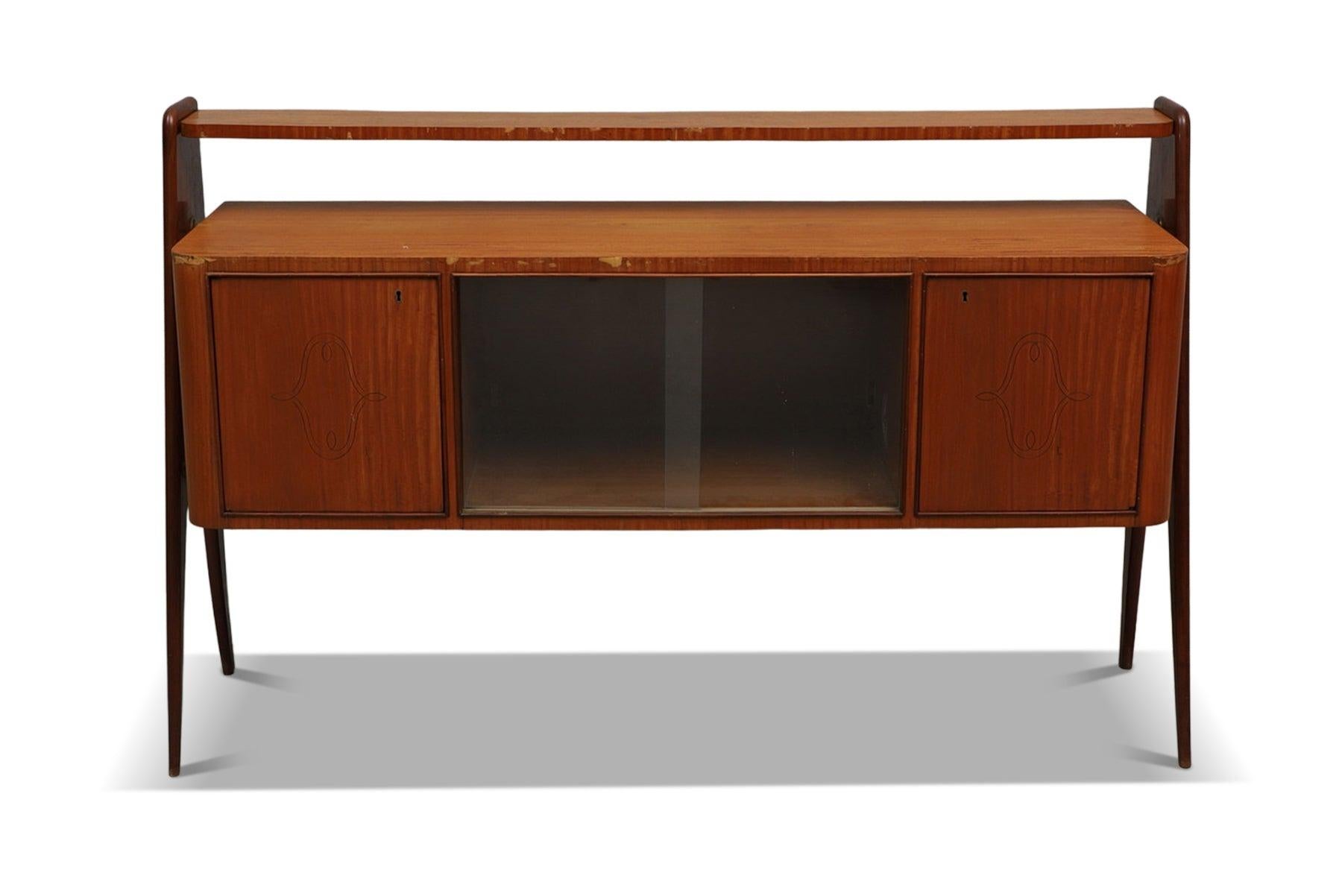 Mid-Century Modern 1950s Italian Atomic Sideboard in the Manner of Vittorio Dassi For Sale