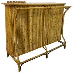 1950s Italian Bamboo Drinks Bar