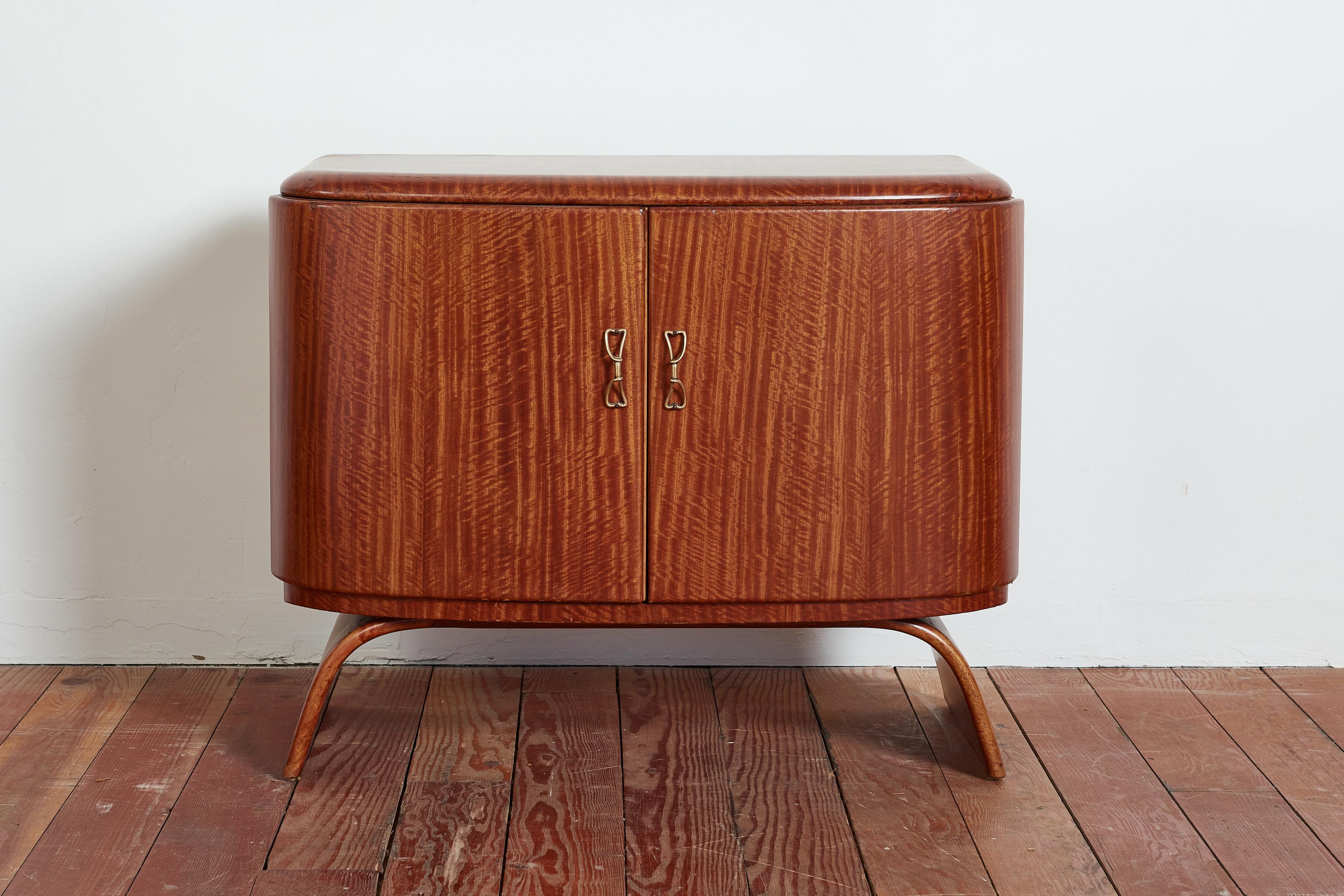 1950s Italian Bar Cabinet by Galleria Mobli d'Arte Cantu In Good Condition In Beverly Hills, CA