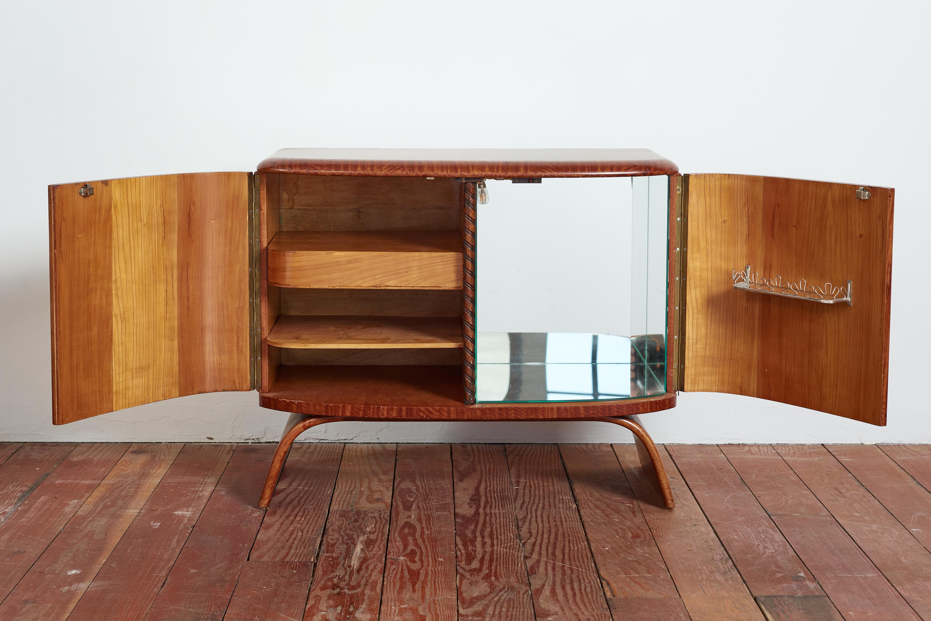 Mid-20th Century 1950s Italian Bar Cabinet by Galleria Mobli d'Arte Cantu