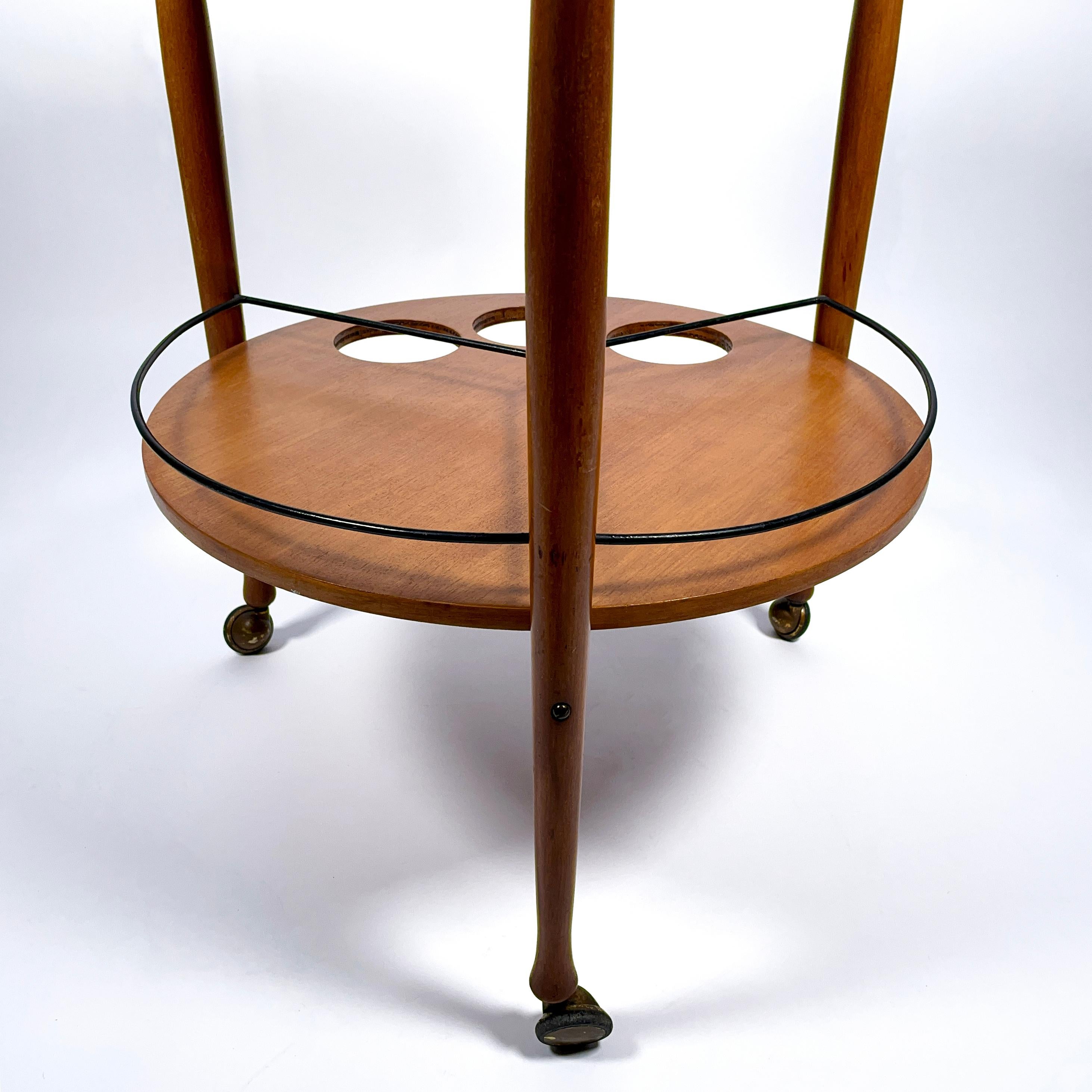 1950s Italian Bar Cart Serving Trolley from Fratelli Reguitti For Sale 3
