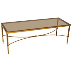 1950s Italian Brass and Glass Coffee Table