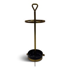 1950s Italian Brass and Iron Umbrella Stand