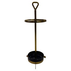 1950s Italian Brass and Iron Umbrella Stand