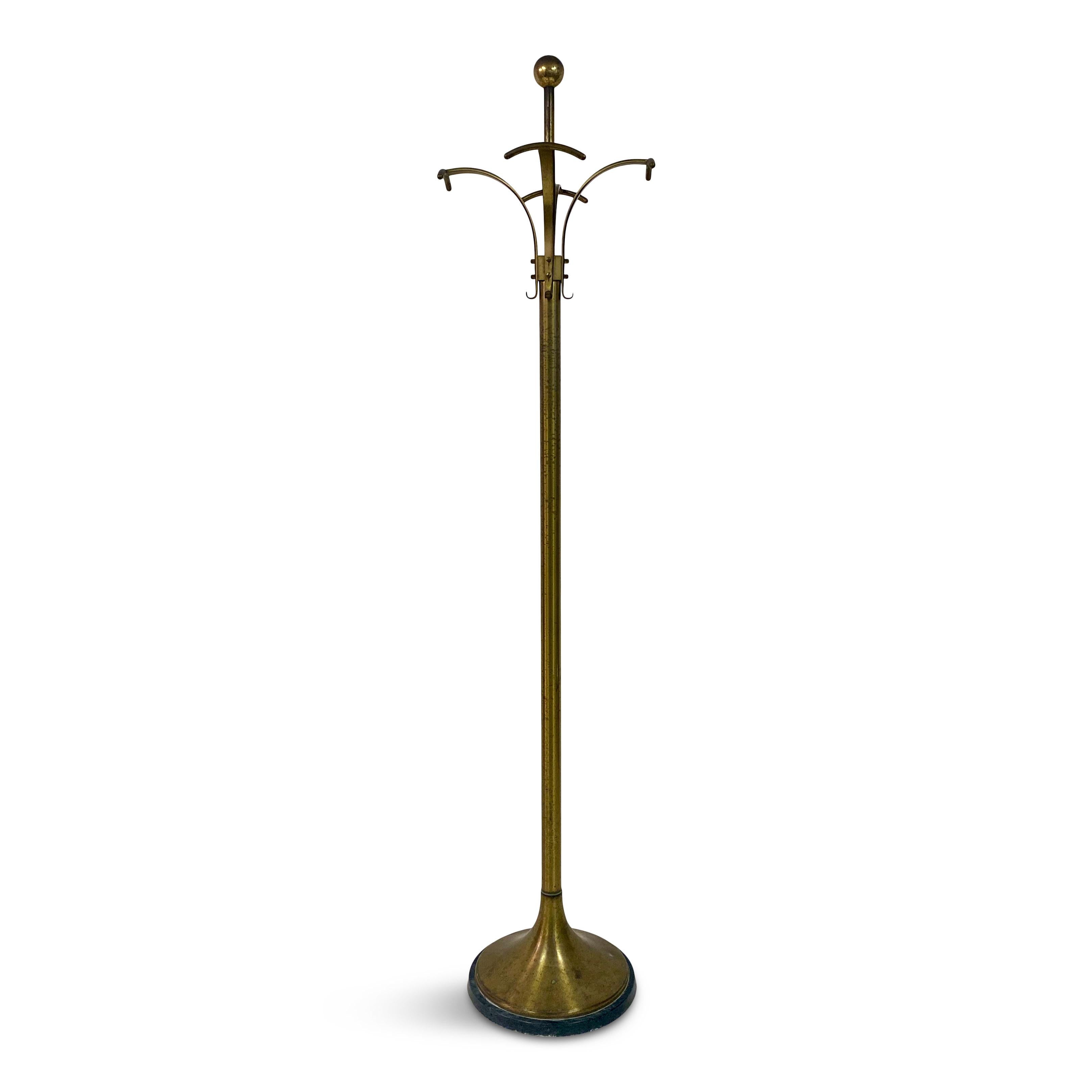 Coat stand or rack

Brass frame

Marble base

Italy 1950s