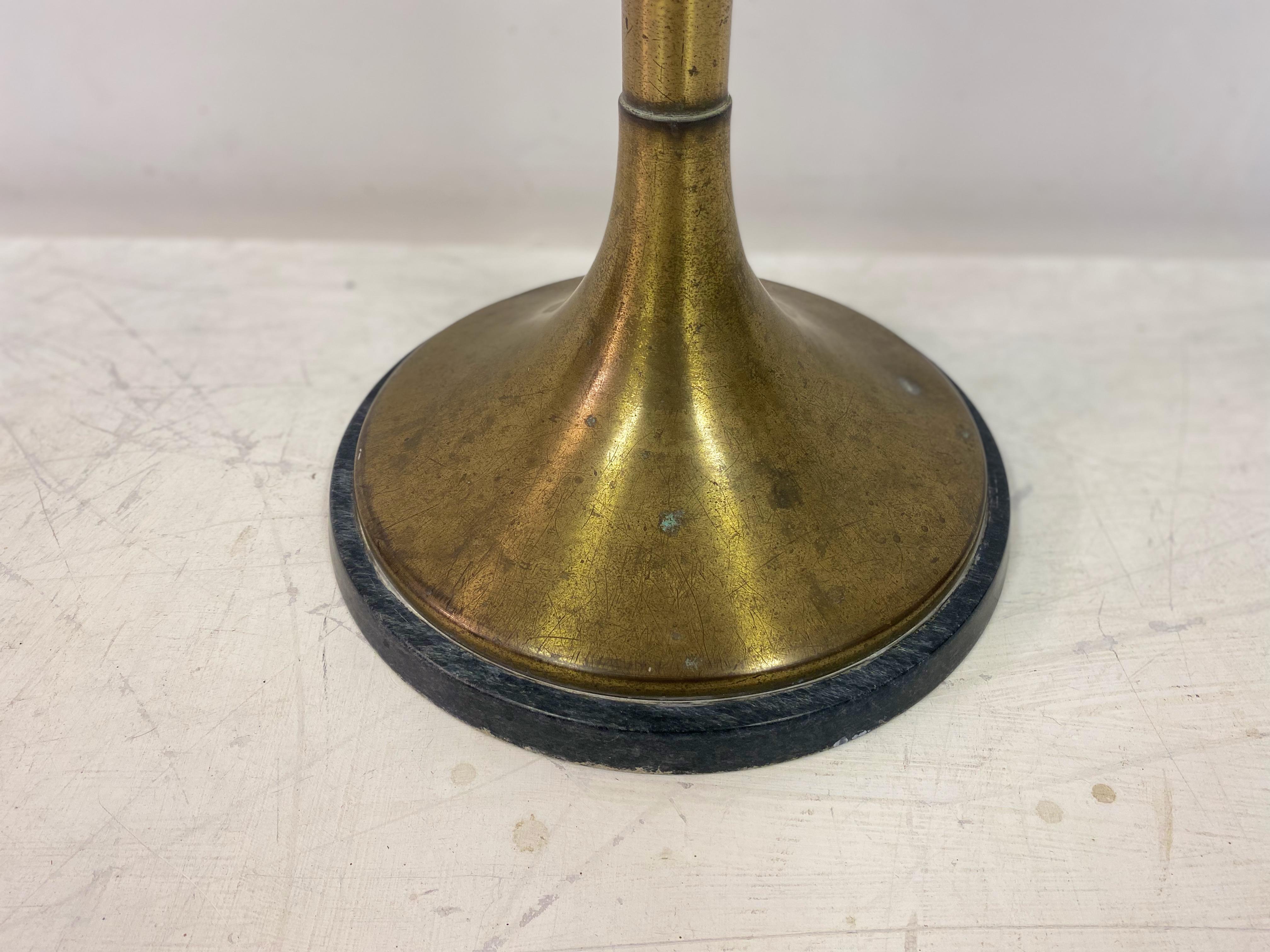 20th Century 1950s Italian Brass and Marble Coat Stand