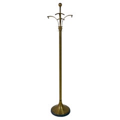 1950s Italian Brass and Marble Coat Stand