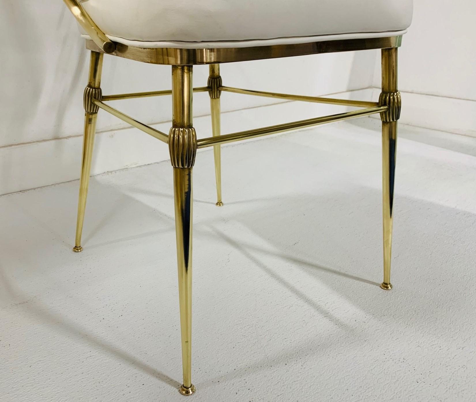 1950s Italian Brass Chiavari Chair For Sale 2