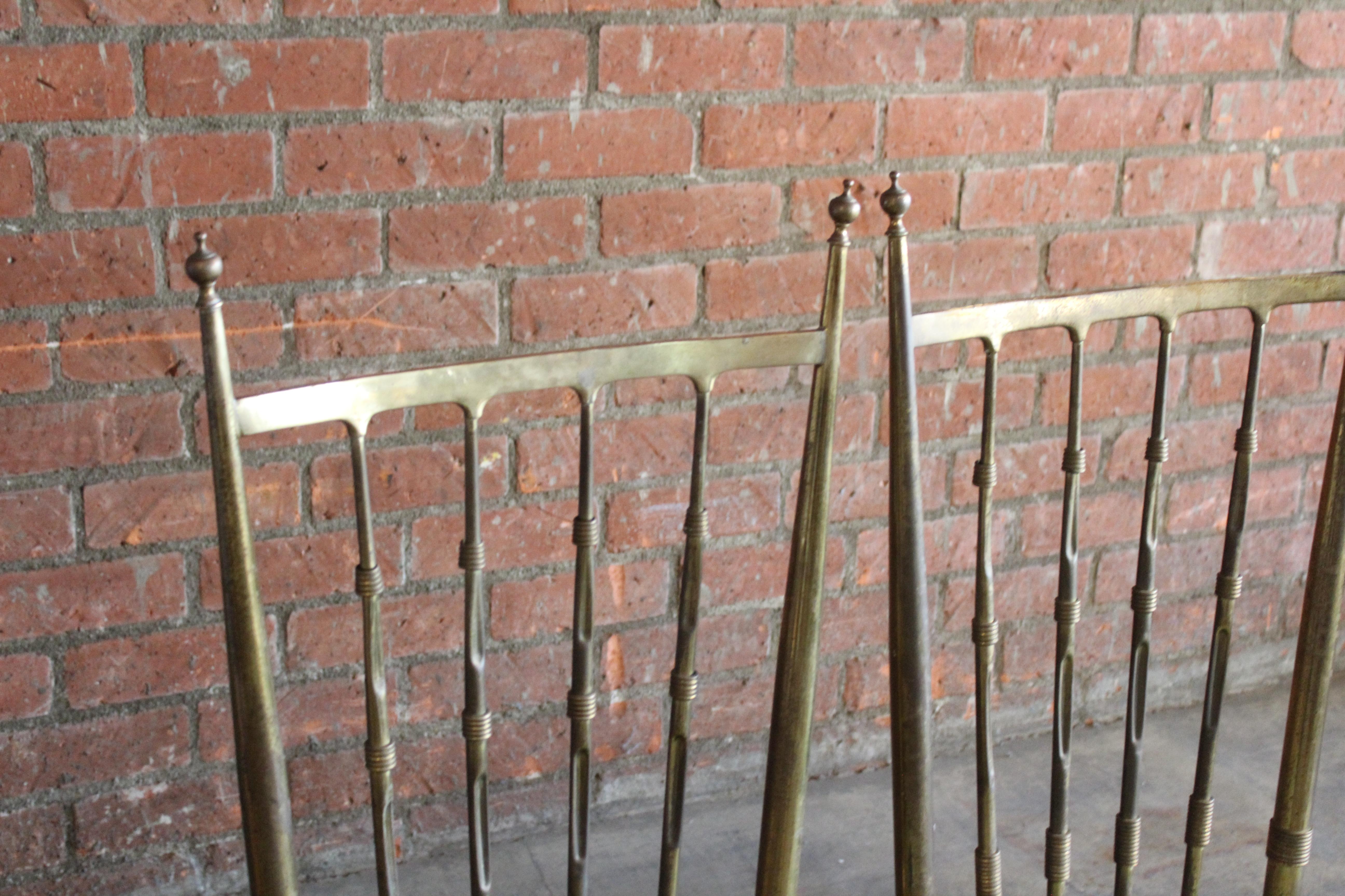 1950s, Italian Brass Chiavari Chairs, Sold Individually For Sale 4