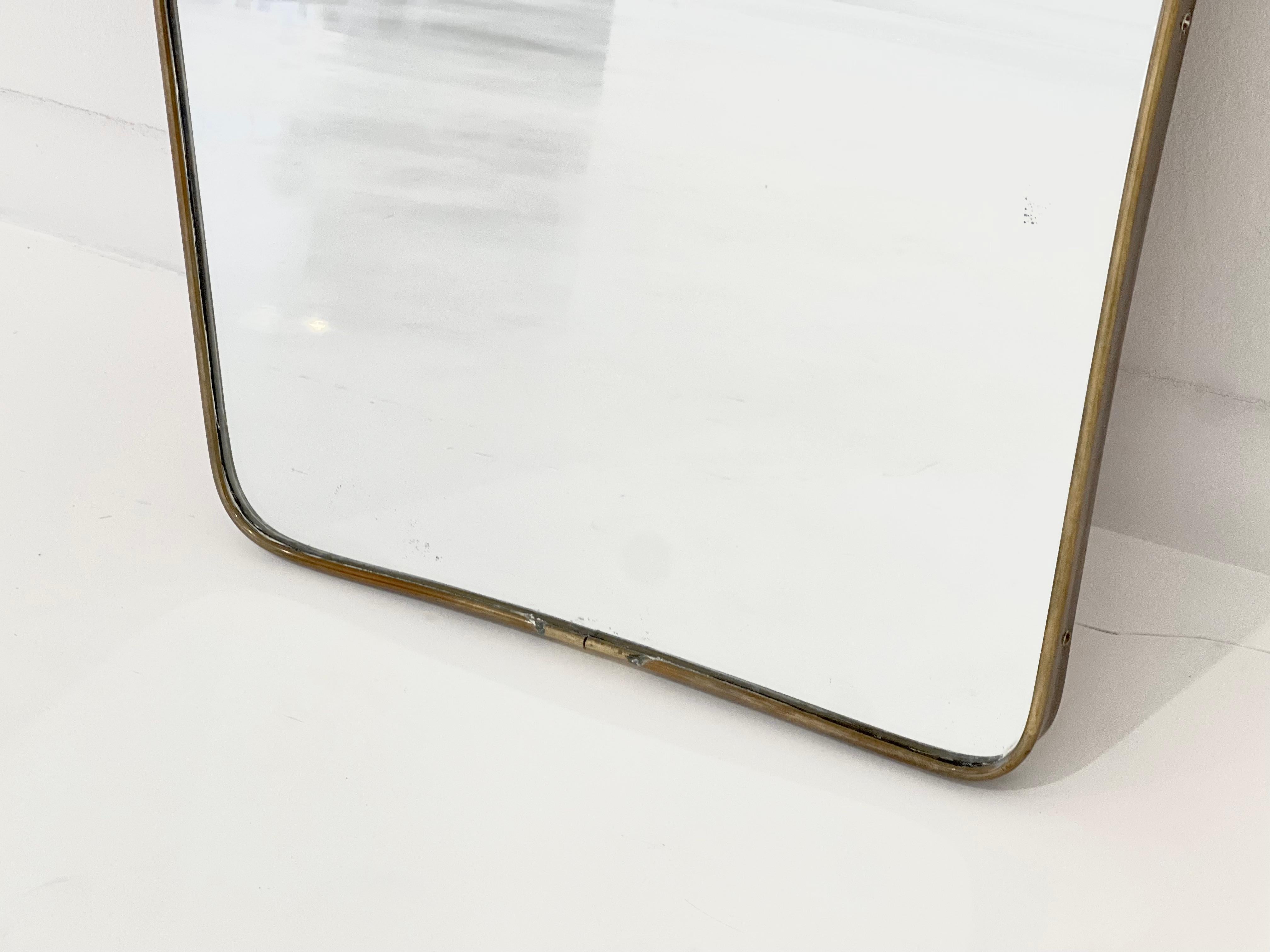 1950's Italian Brass Frame Mirror 3