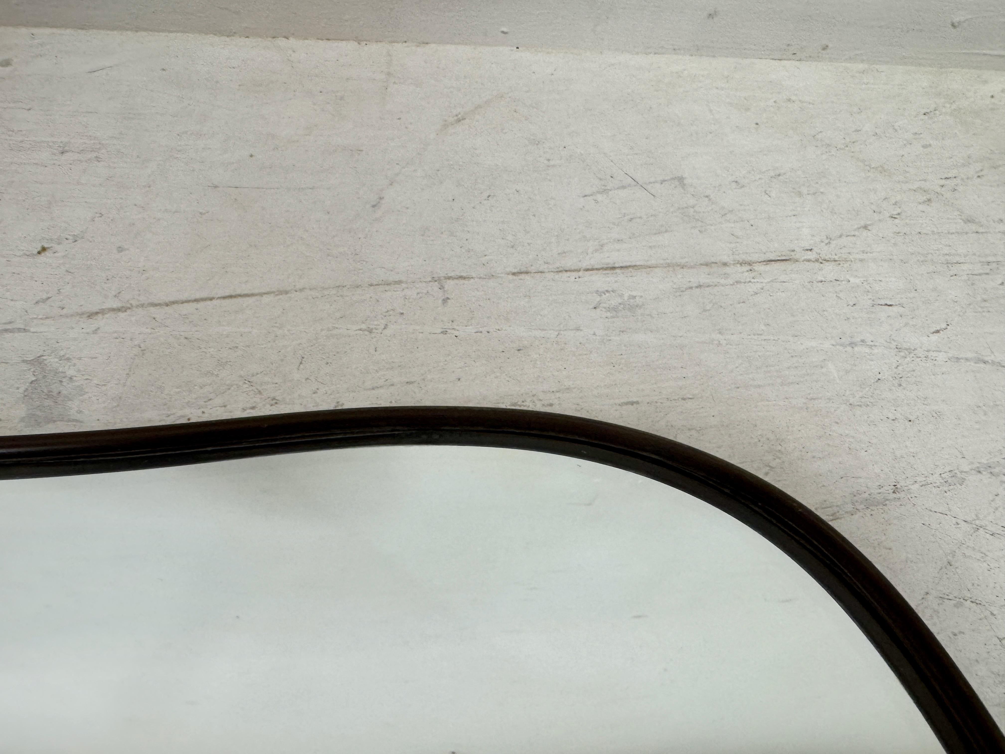 1950s Italian Brass Framed Mirror 5