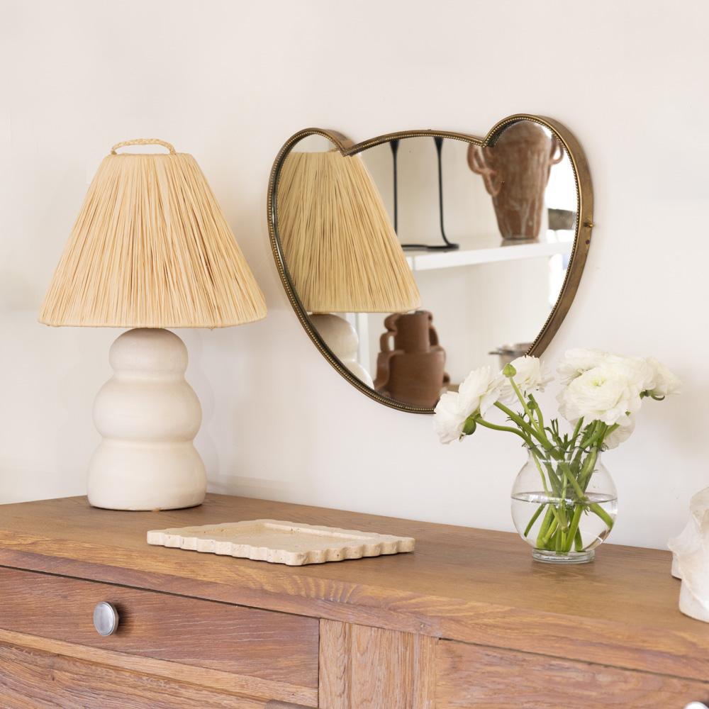 Mid-Century moderno Specchio italiano in ottone del 1950 in vendita