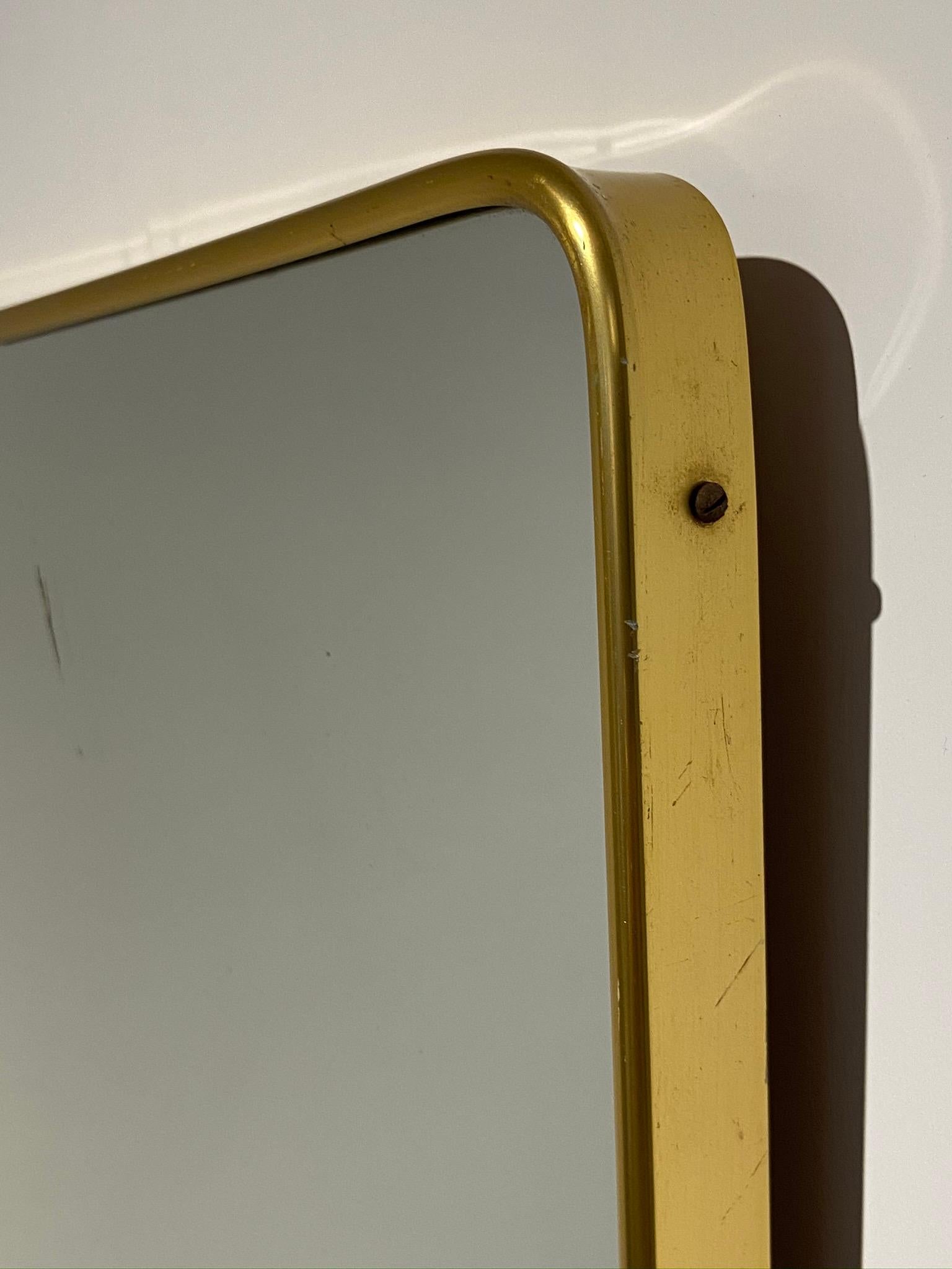 1950s Italian Brass Mirror 2