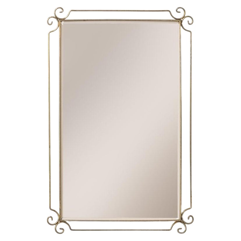 1950s Italian Brass Mirror