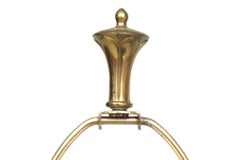 1950’s Italian Brass Table Lamps, a Pair