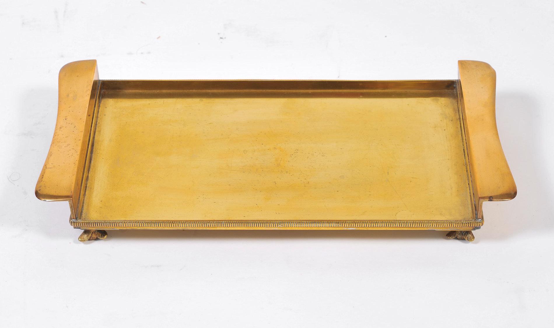 1950s Italian Brass Tray In Good Condition In London, GB