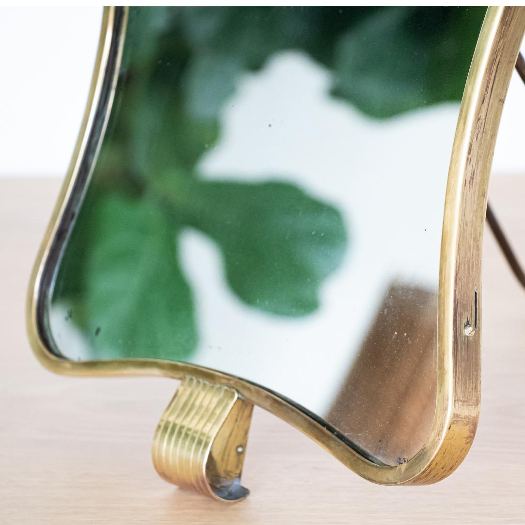Mid-20th Century 1950s Italian Brass Vanity Mirror by Barovier & Toso