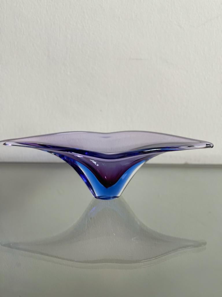 1950's Italian Centerpiece Murano Bowl Attributed to Flavio Poli 3