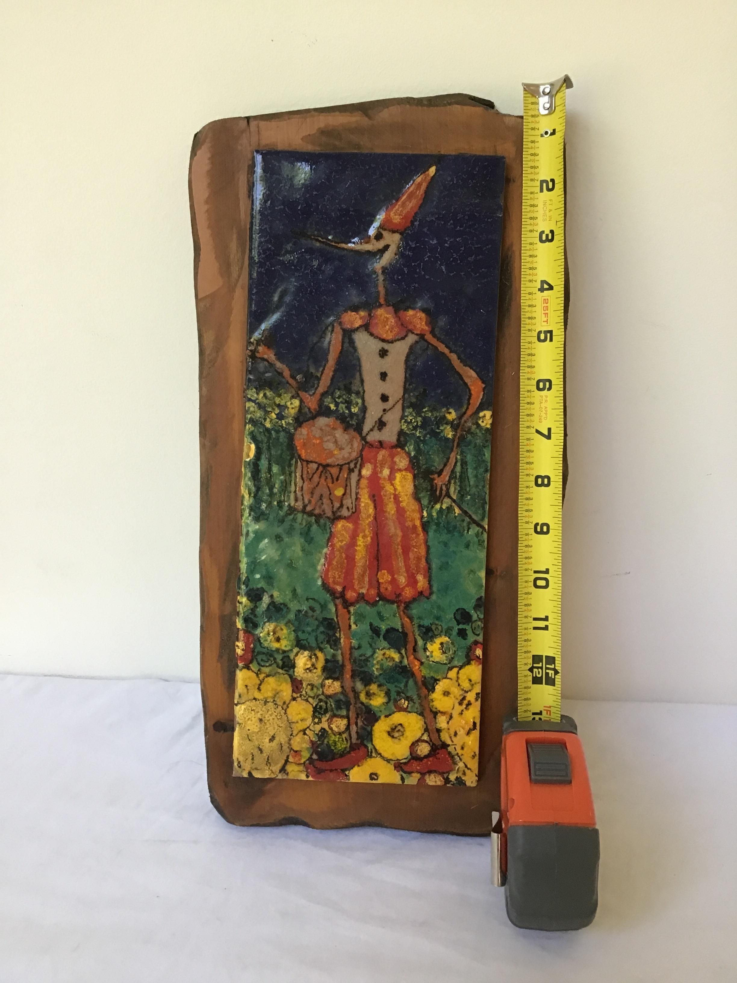 1950s Italian Ceramic Plaque of a Drummer Boy 2