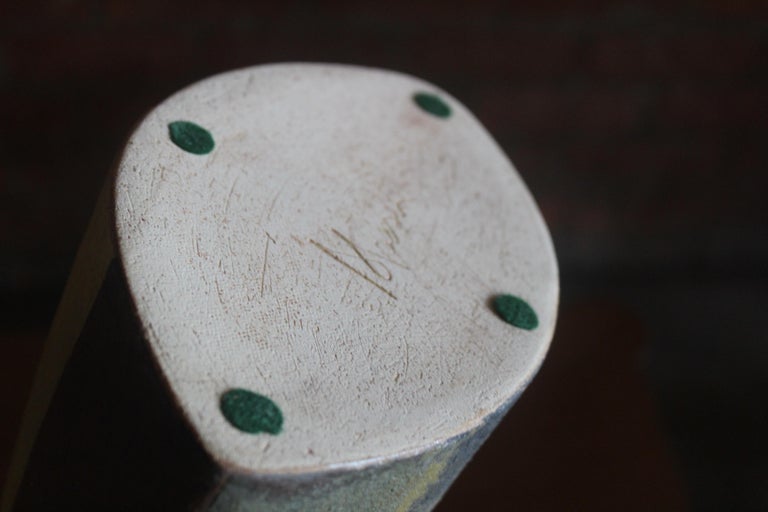 1950s Italian Ceramic Pottery Vase For Sale 11