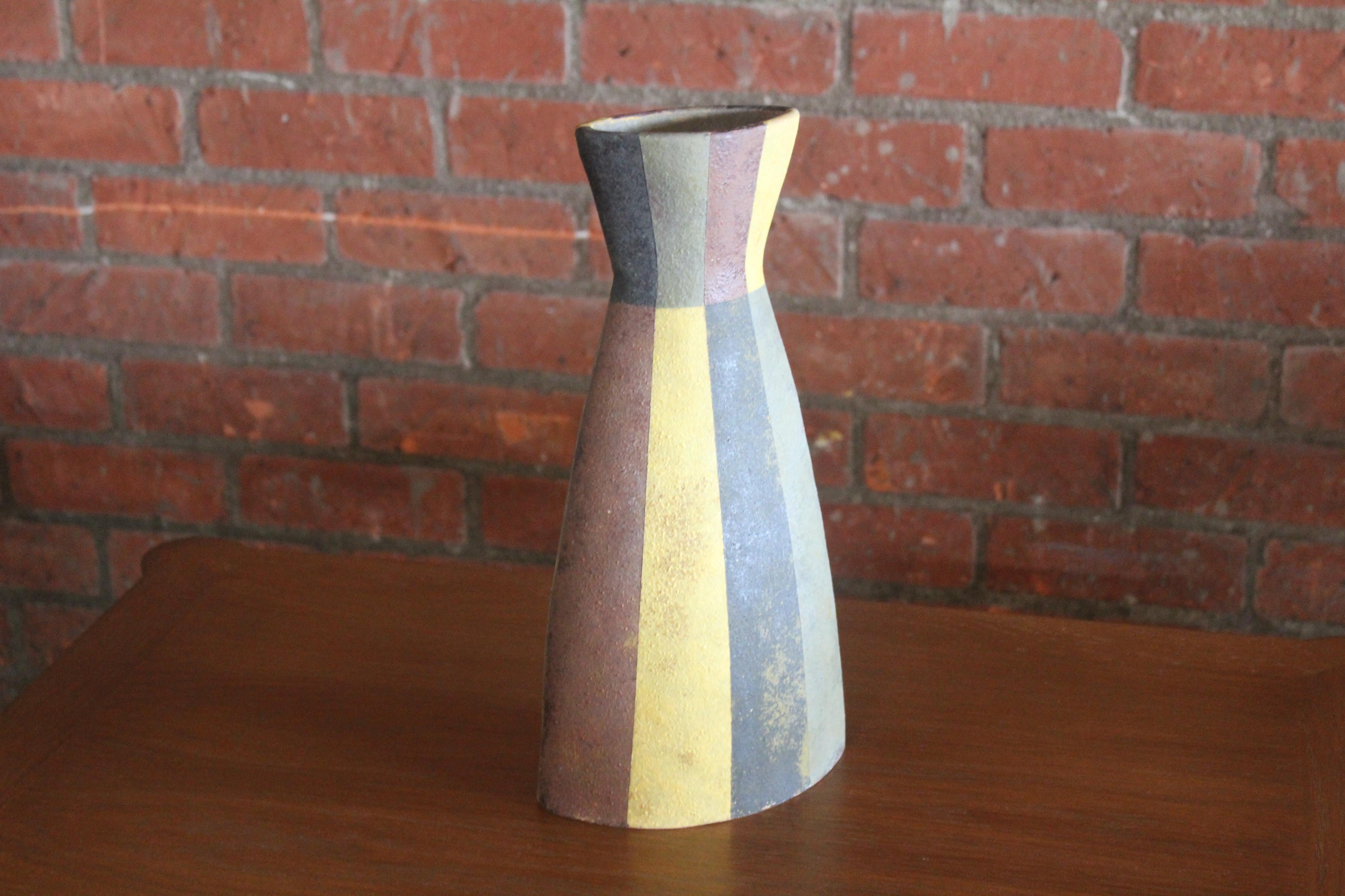 1950s Italian Ceramic Pottery Vase 2