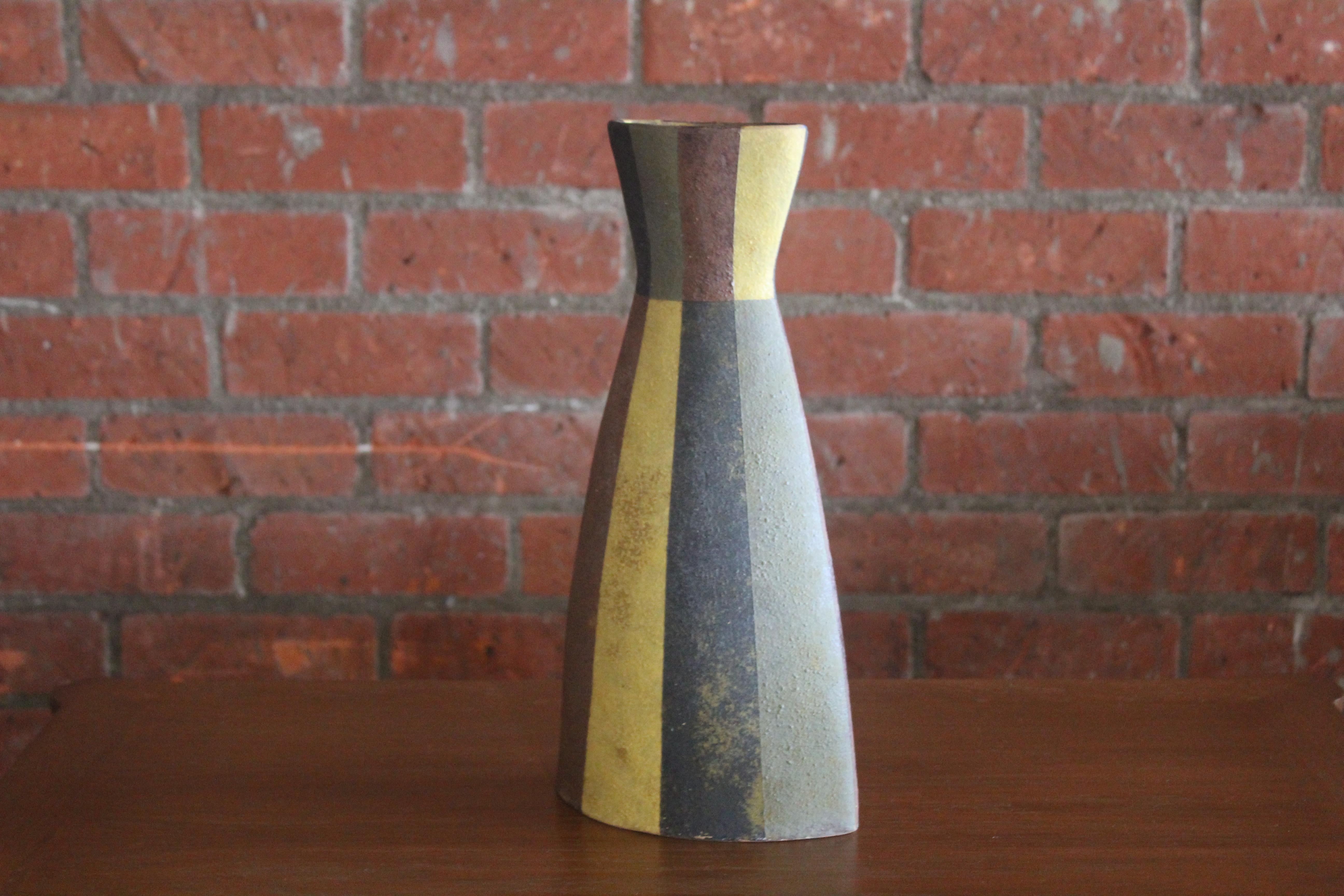 1950s Italian Ceramic Pottery Vase 3