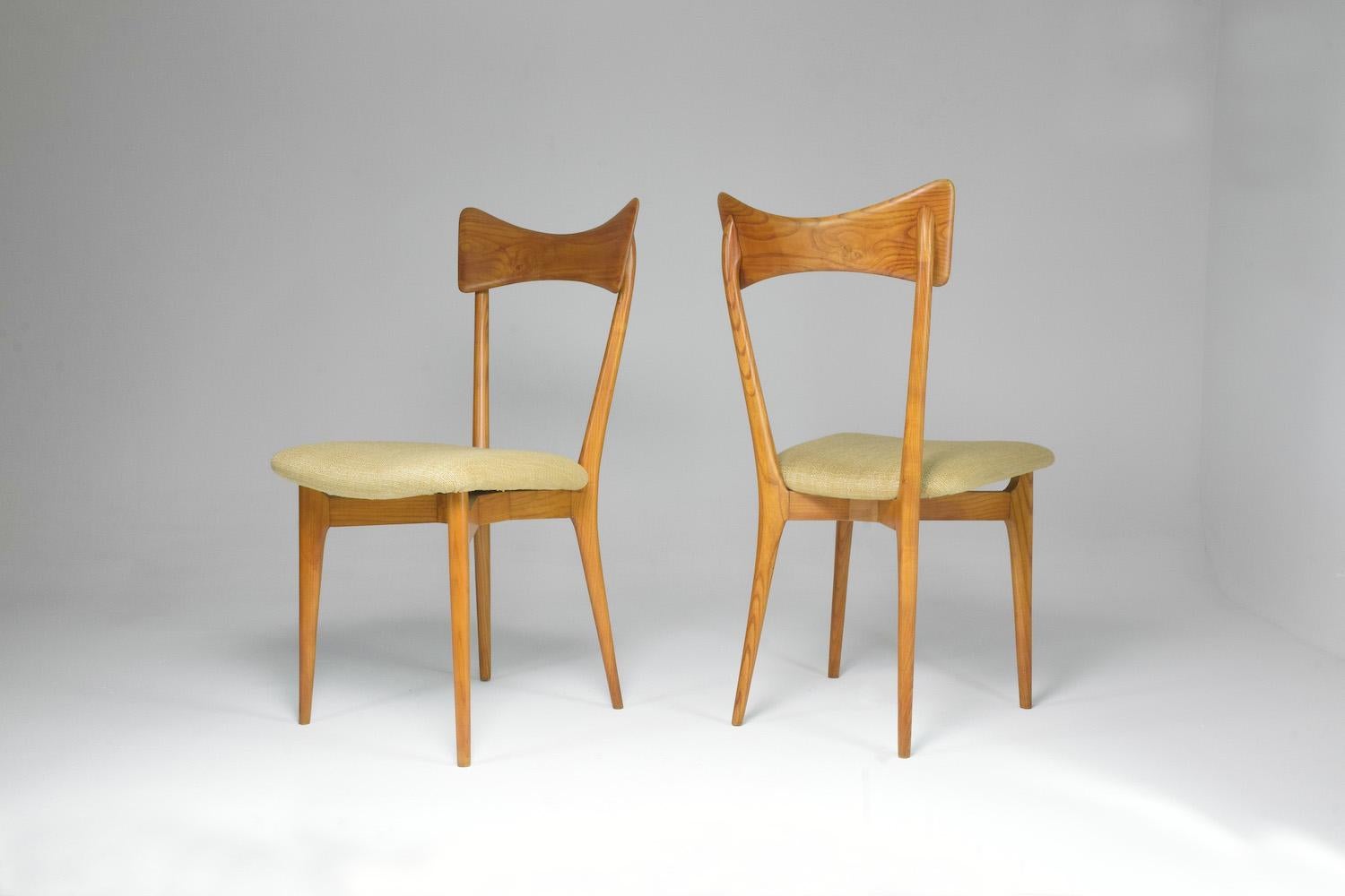 1950's Italian Chairs by Ico and Luisa Parisi for Ariberto Colombo, Set of Two 9