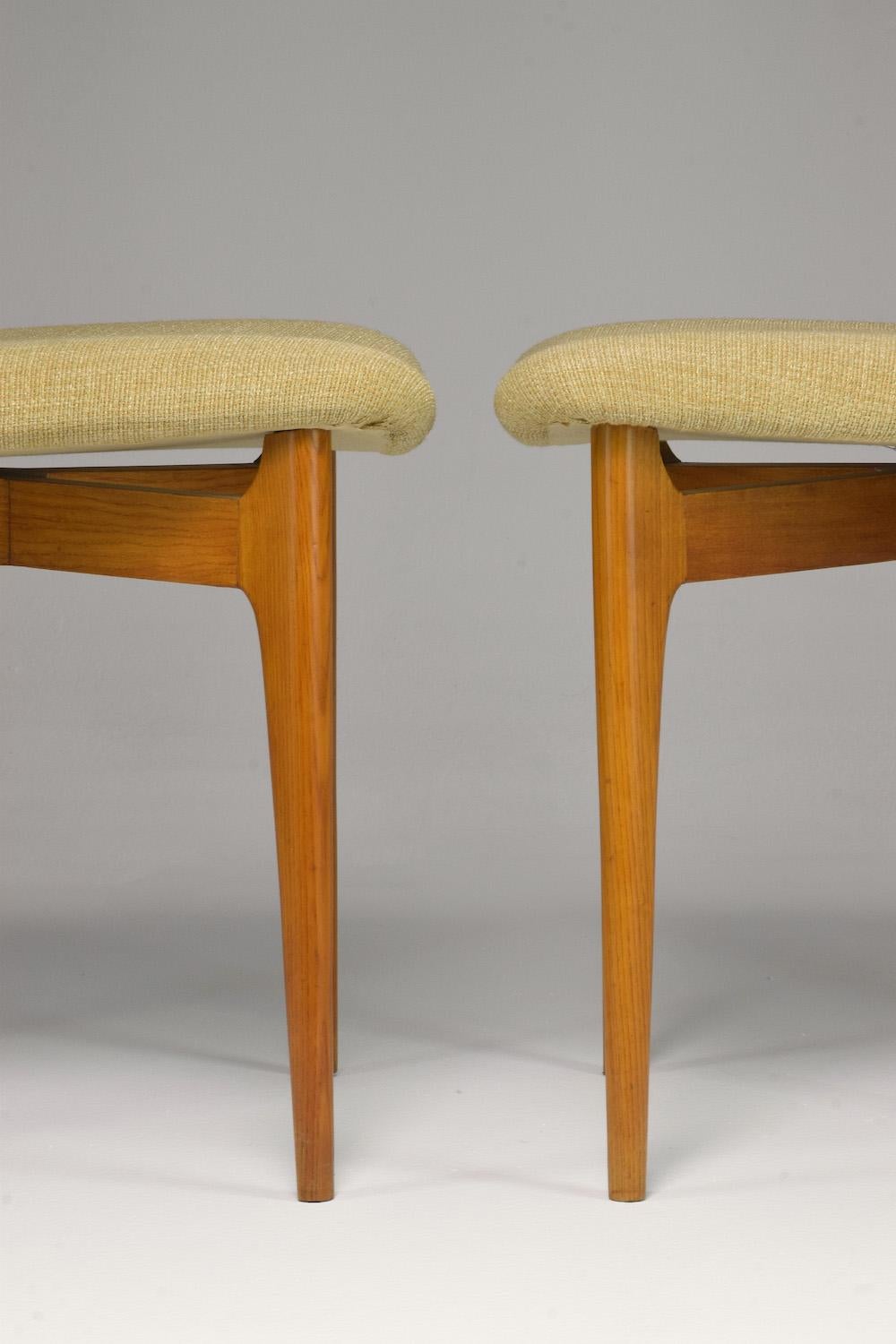 20th Century 1950's Italian Chairs by Ico and Luisa Parisi for Ariberto Colombo, Set of Two