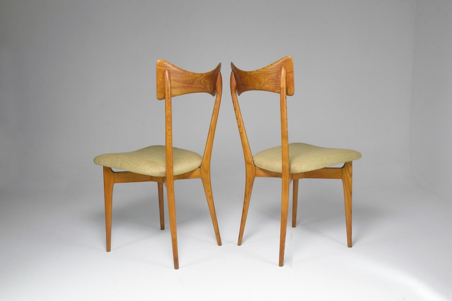 1950's Italian Chairs by Ico and Luisa Parisi for Ariberto Colombo, Set of Two 3