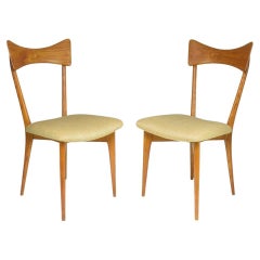 Vintage 1950's Italian Chairs by Ico and Luisa Parisi for Ariberto Colombo, Set of Two