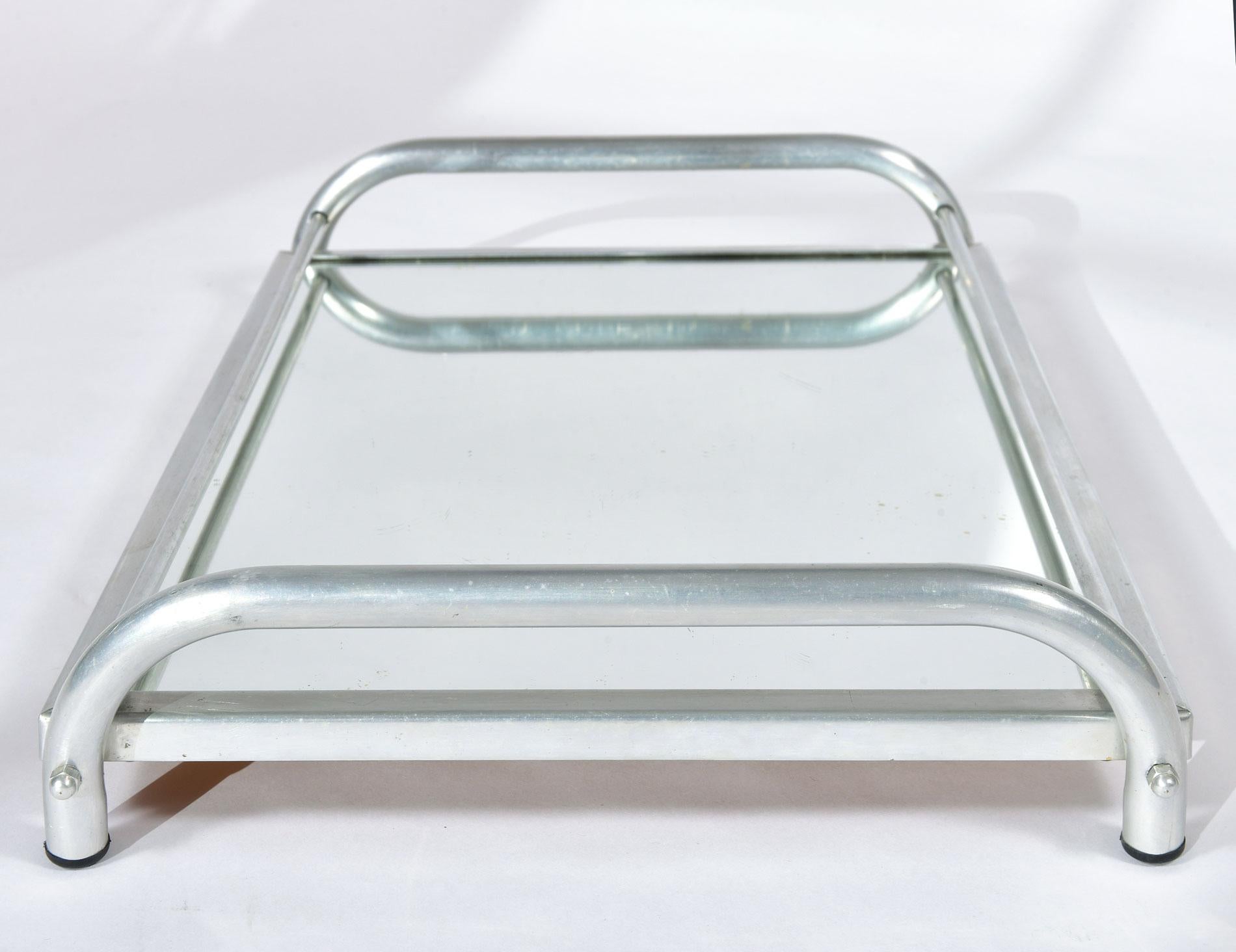 mirrored tray