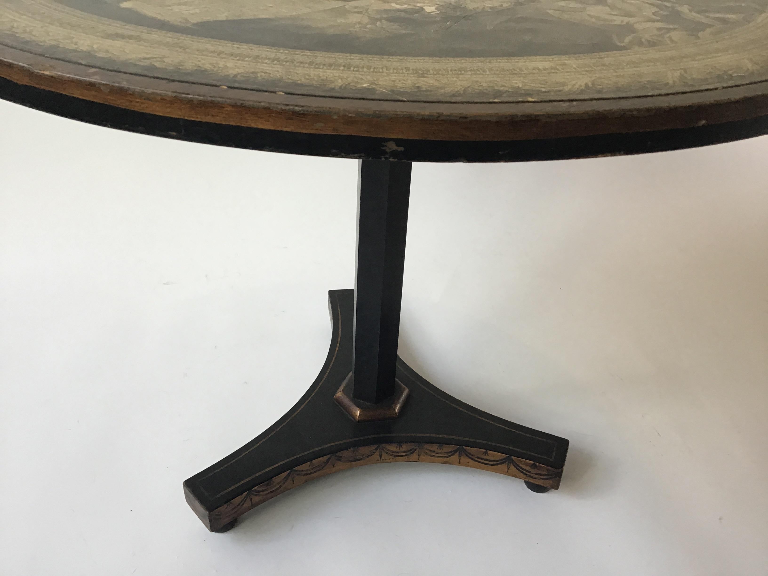 Wood 1950s Italian Classical Side Table