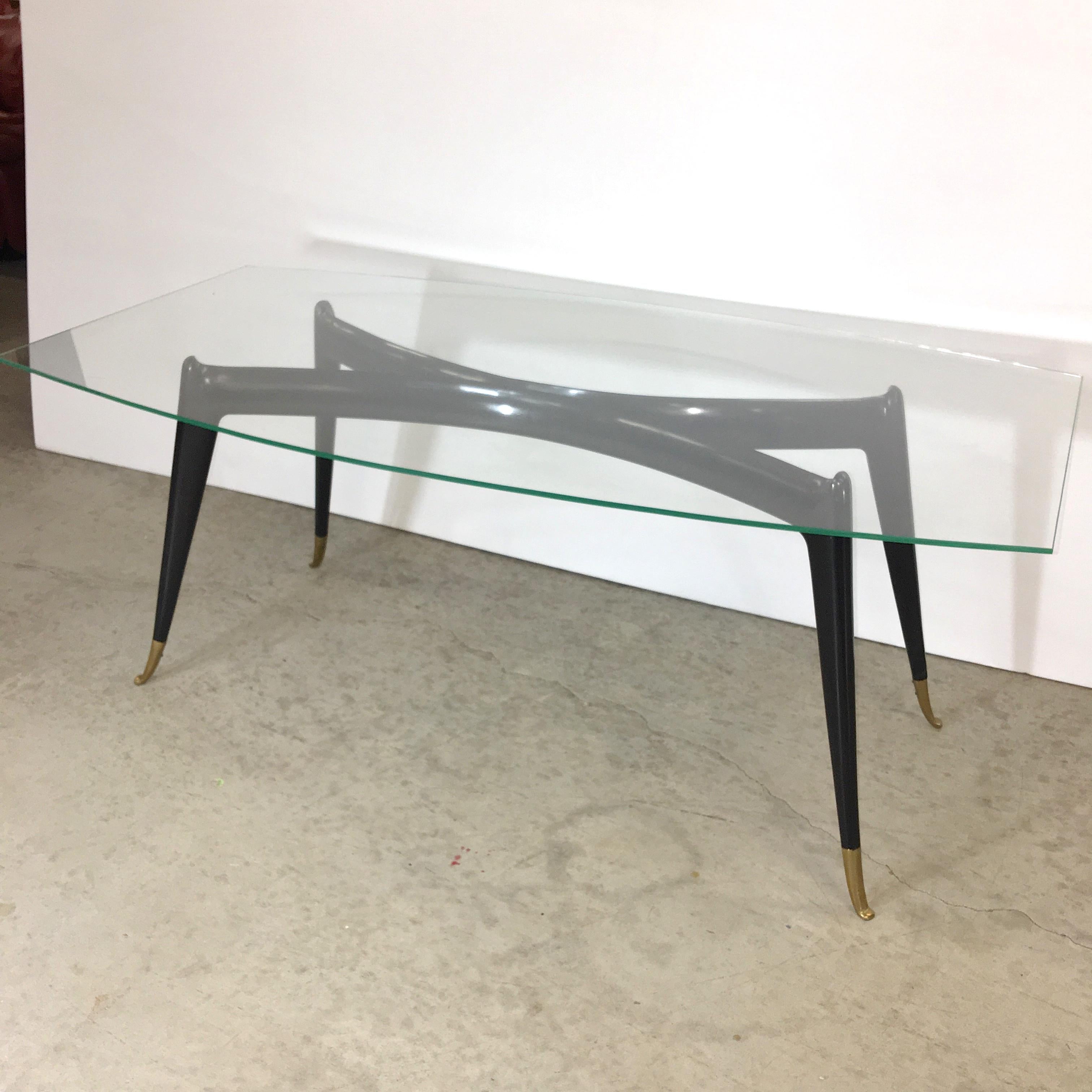 Ebonized Guglielmo Ulrich attributed Cocktail Table For Sale