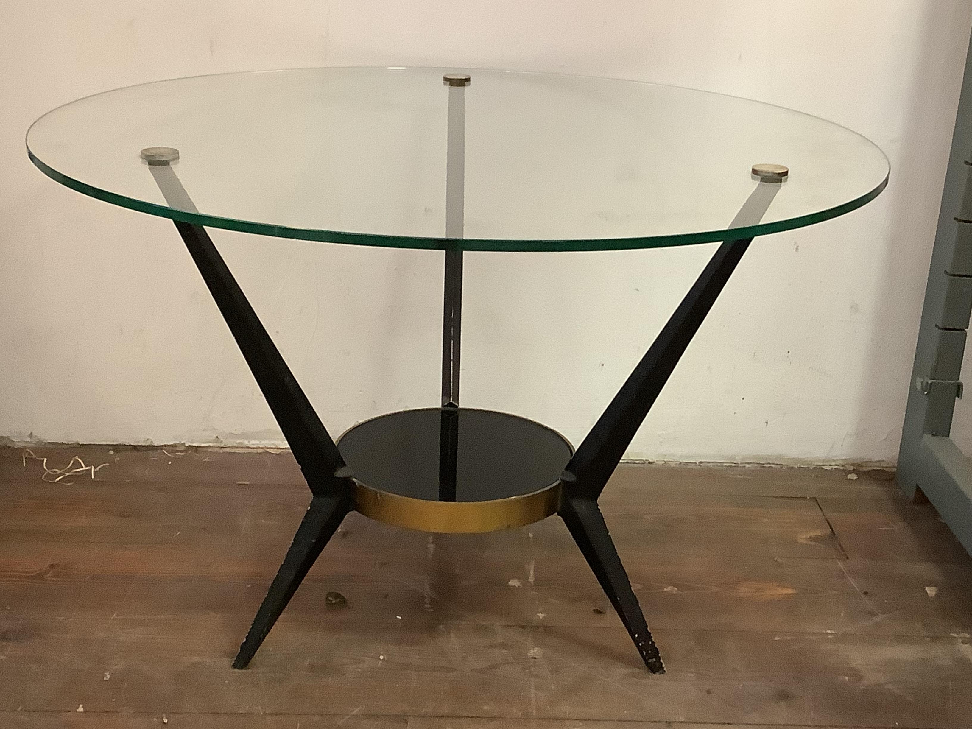 European 1950’s Italian coffee table by Angelo Ostuni  For Sale